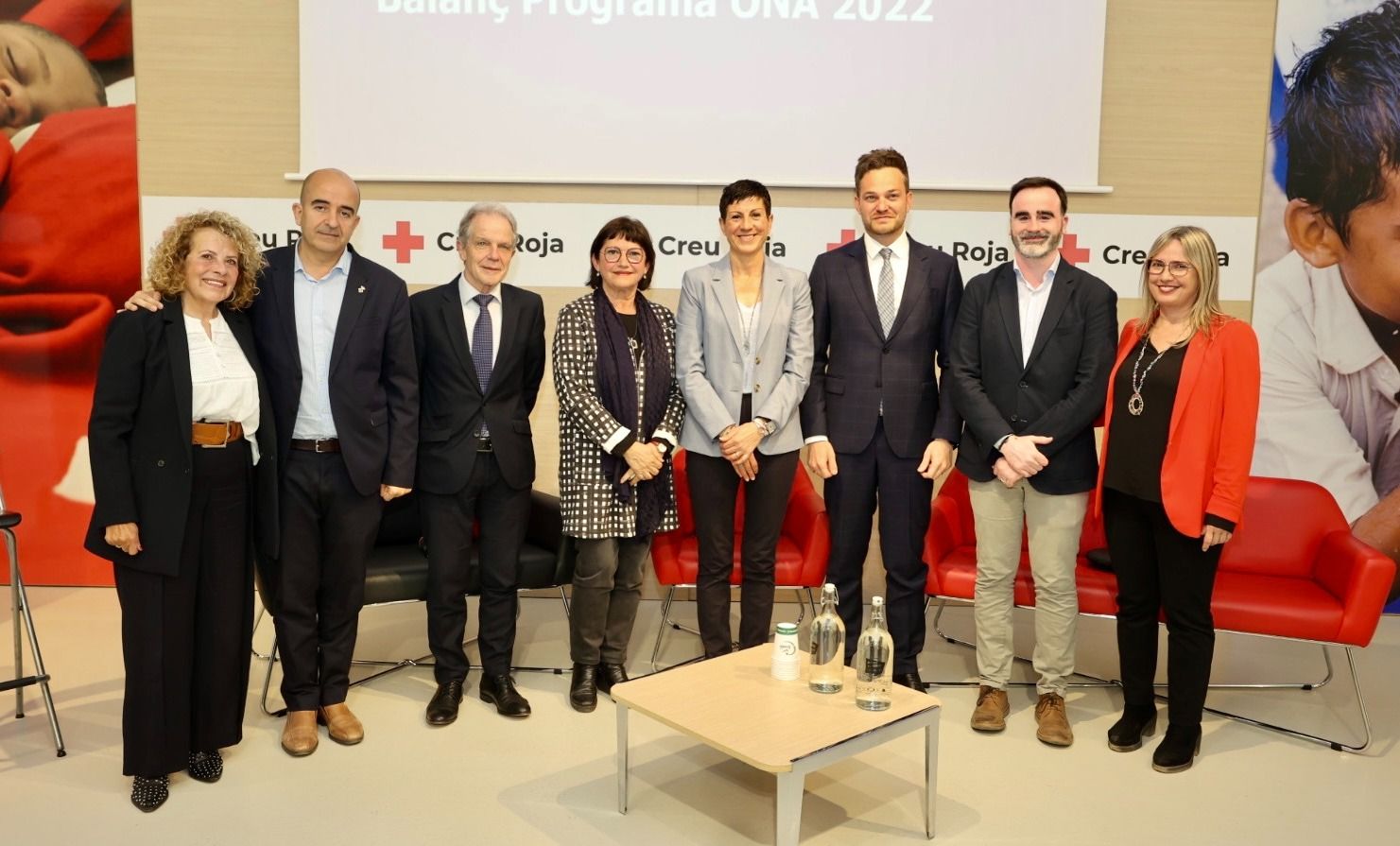 Imatge de l'acte conjunt de Creu Roja i Aigües de Barcelona | Cedida