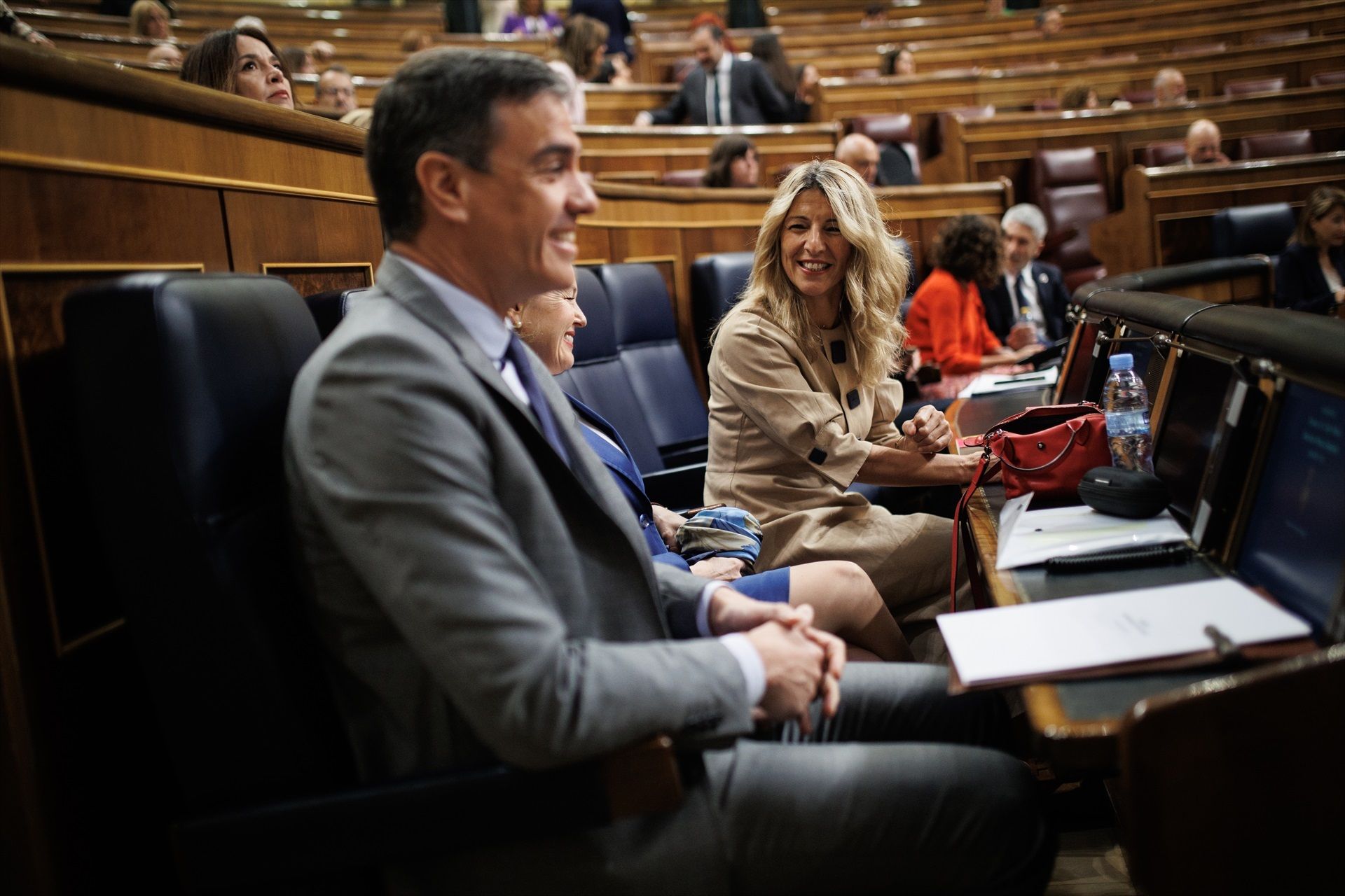 El president del govern espanyol, Pedro Sánchez i la vicepresidenta segona i ministra de Treball i Economia Social, Yolanda Díaz | EP