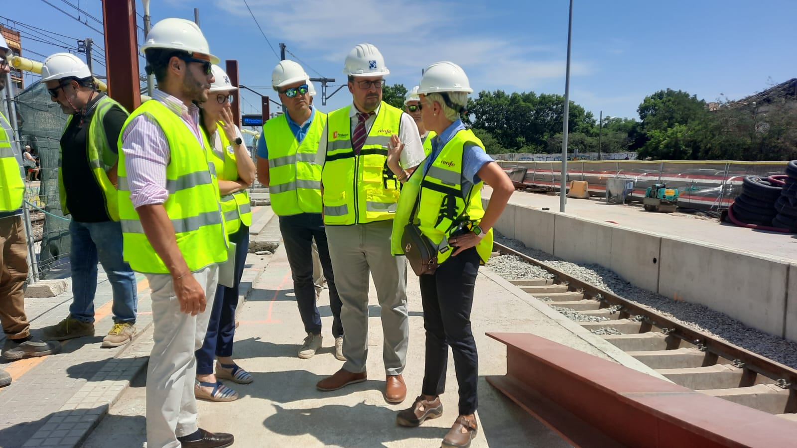 Visita del president de Renfe, Raül Blanco, a Mollet | Renfe