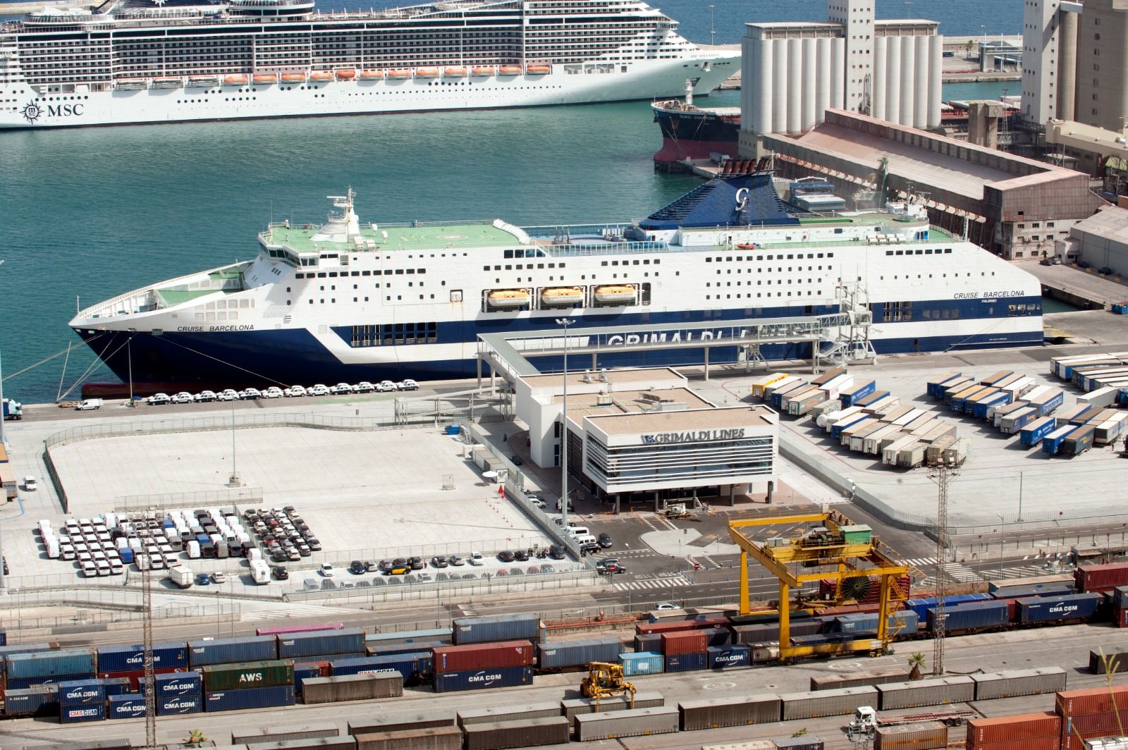 Imatge de la terminal de Grimaldi a Barcelona | Cedida