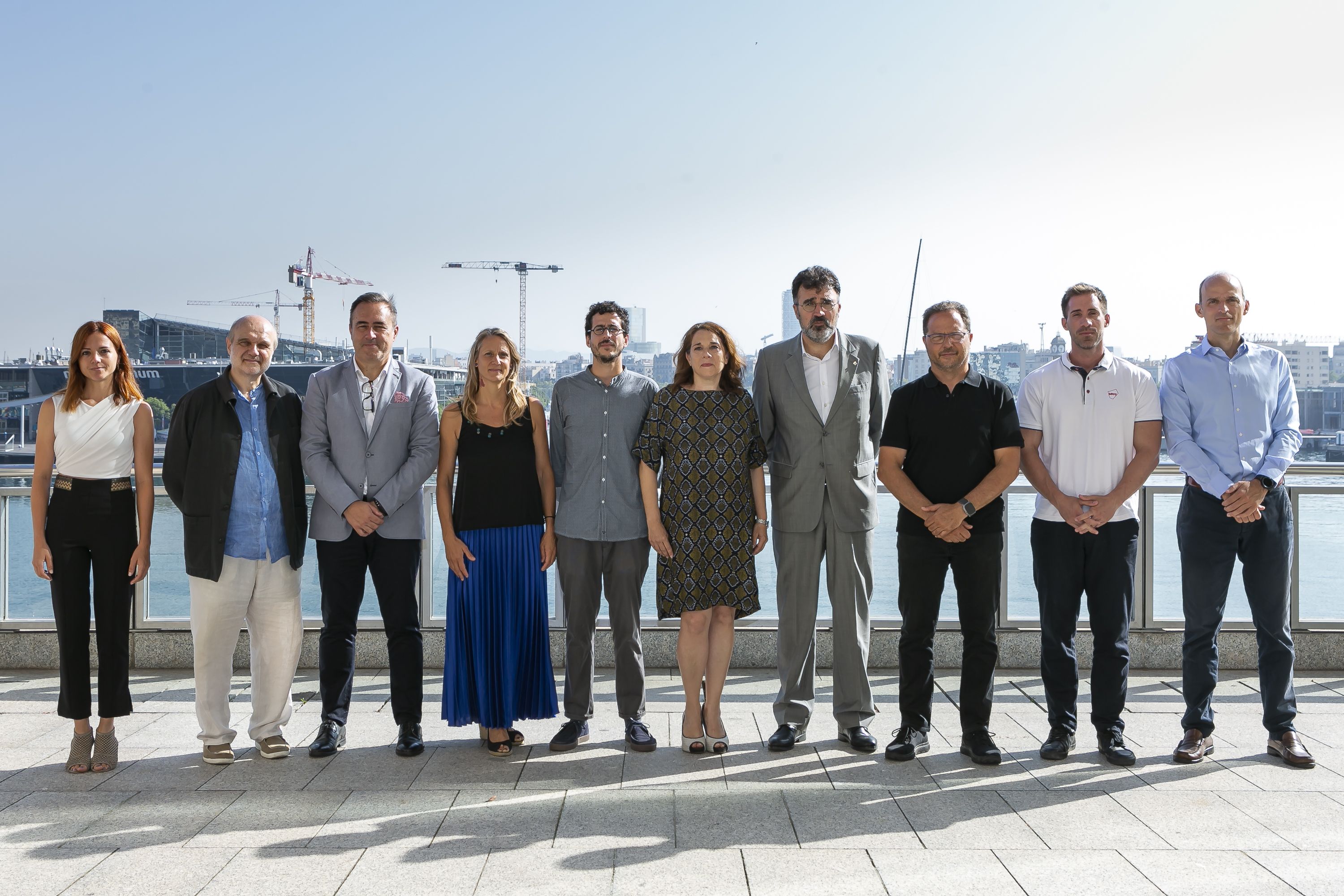 Participants del debat 'El Port de Barcelona, la innovació i l'economia blava', organitzat per VIA Empresa i Ibercaja | Marc Llibre