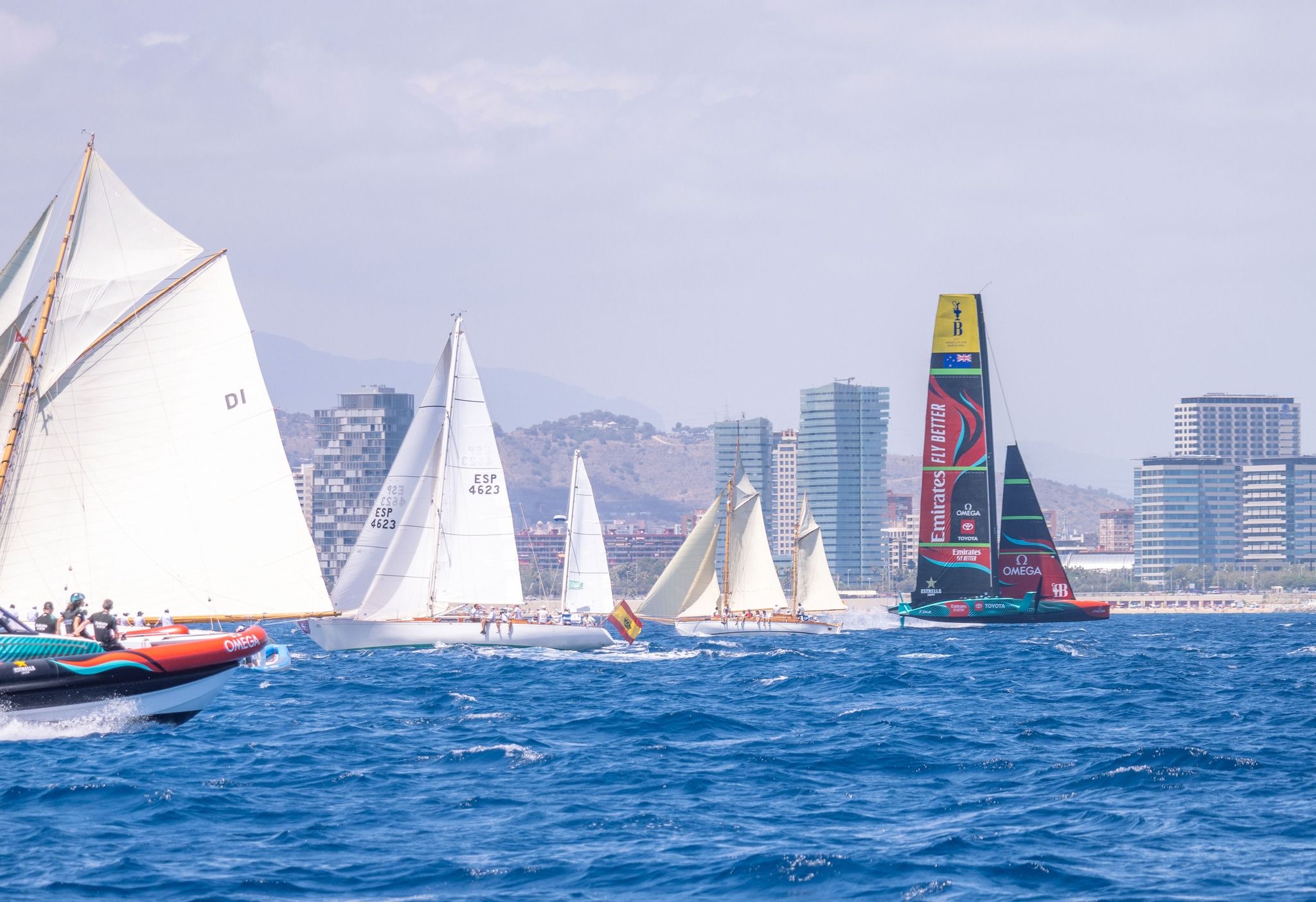 Imagen de una competición de la Copa América de Vela | Cedida