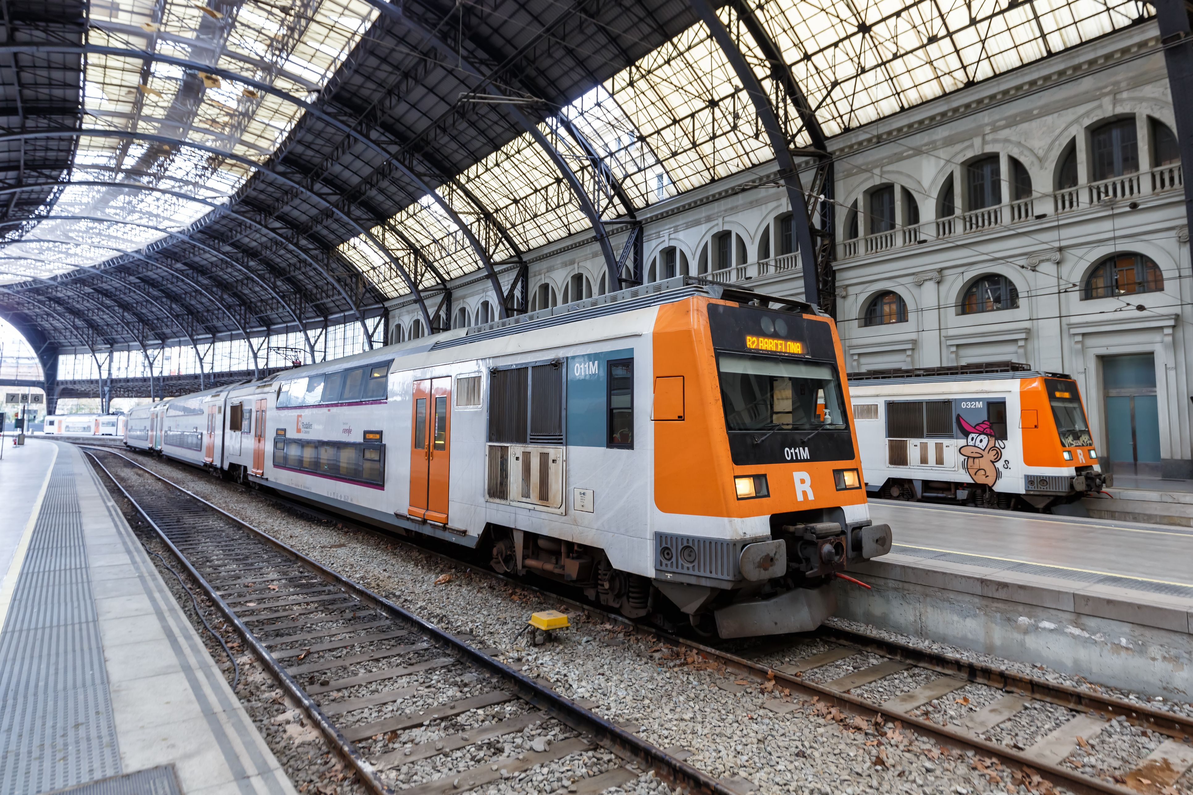 Imatge d'un tren de Rodalies a l'Estació de França | iStock