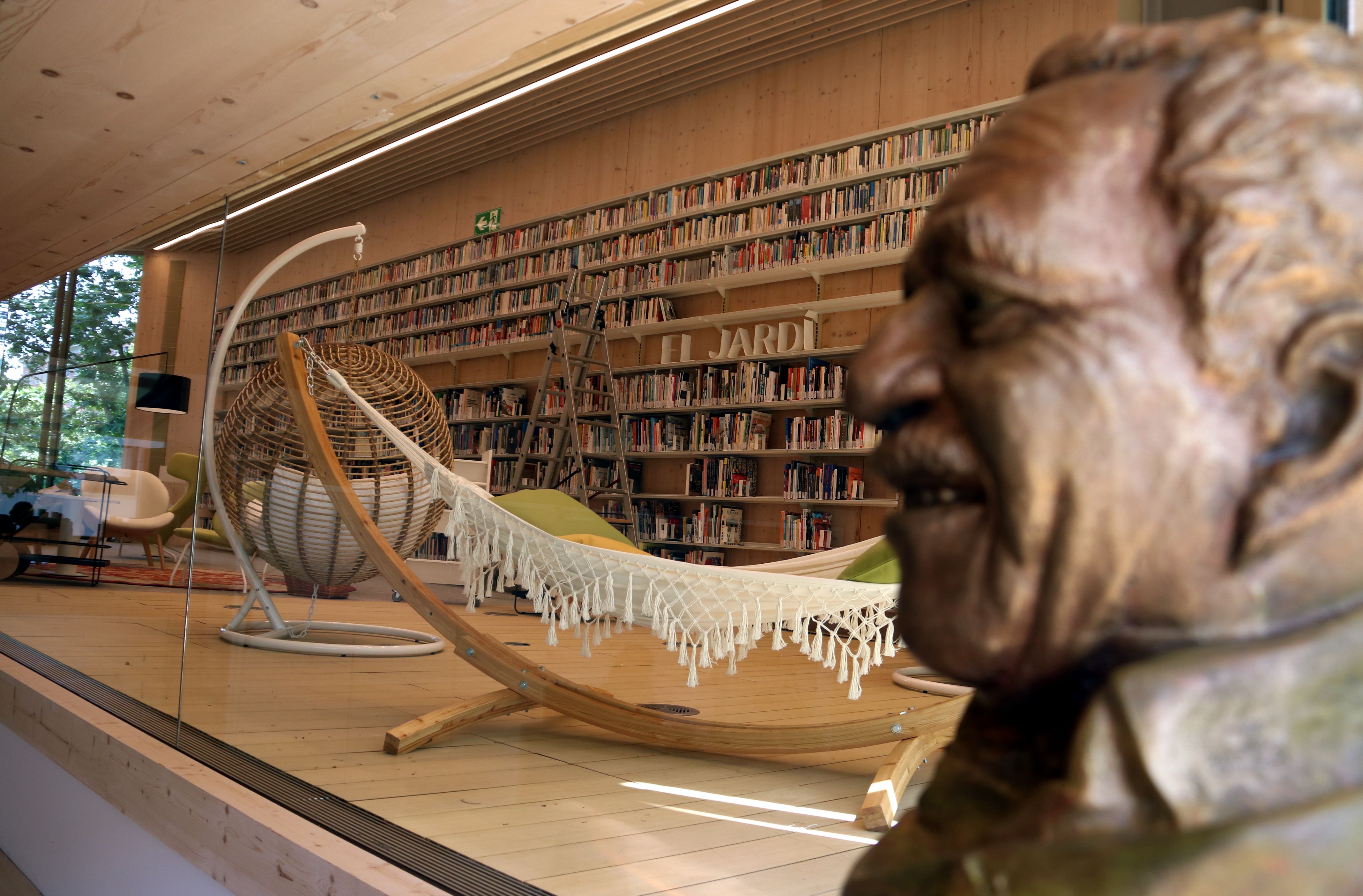 Un busto de Gabriel García Márquez en una de las salas de lectura de la biblioteca | ACN