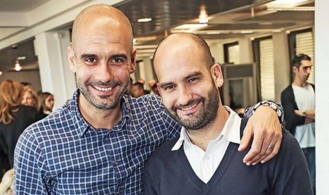 Pep Guardiola y su hermano Pere Guardiola | X