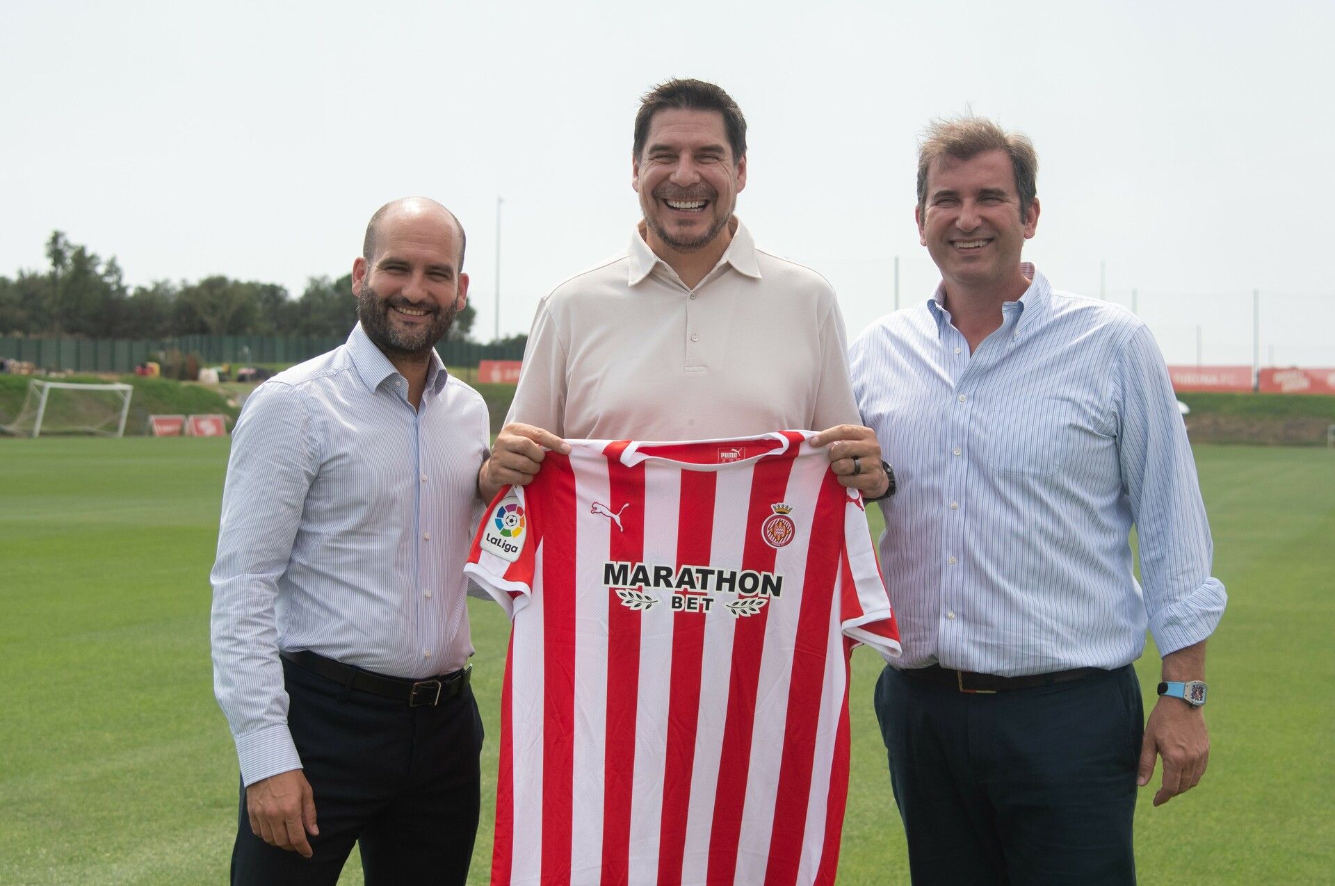 Imagen de conjunta de Pere Guardiola, Marcelo Claure y Ferran Soriano | Girona FC