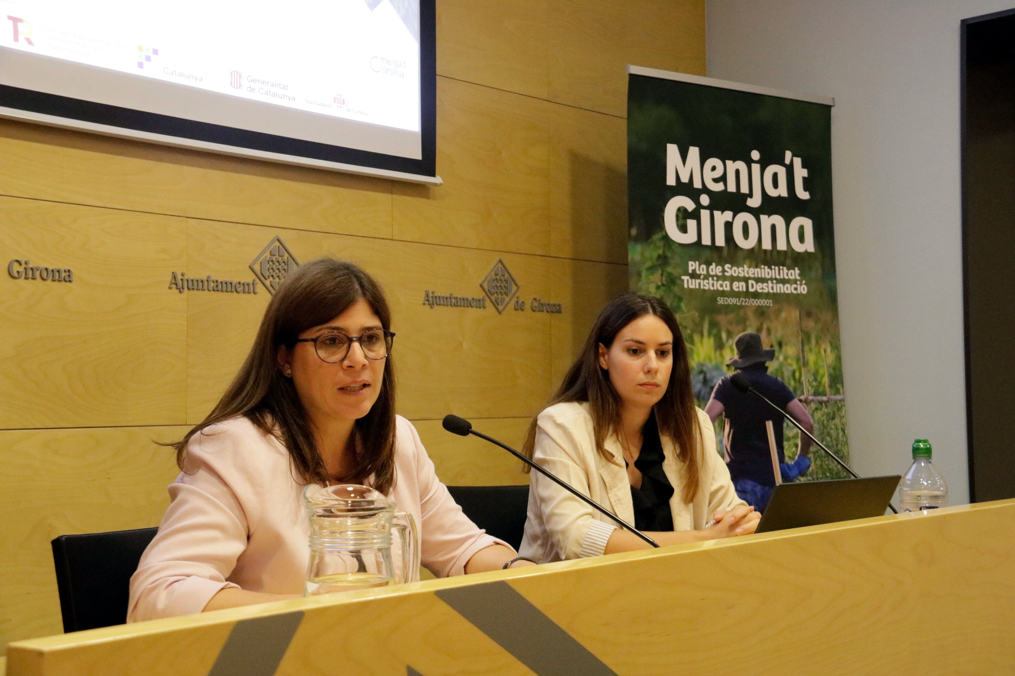 La vicealcaldesa y regidora de Promoción Económica de Girona, Gemma Geis, durante la presentación del estudio de madurez digital de las pymes del sector turístico | ACN