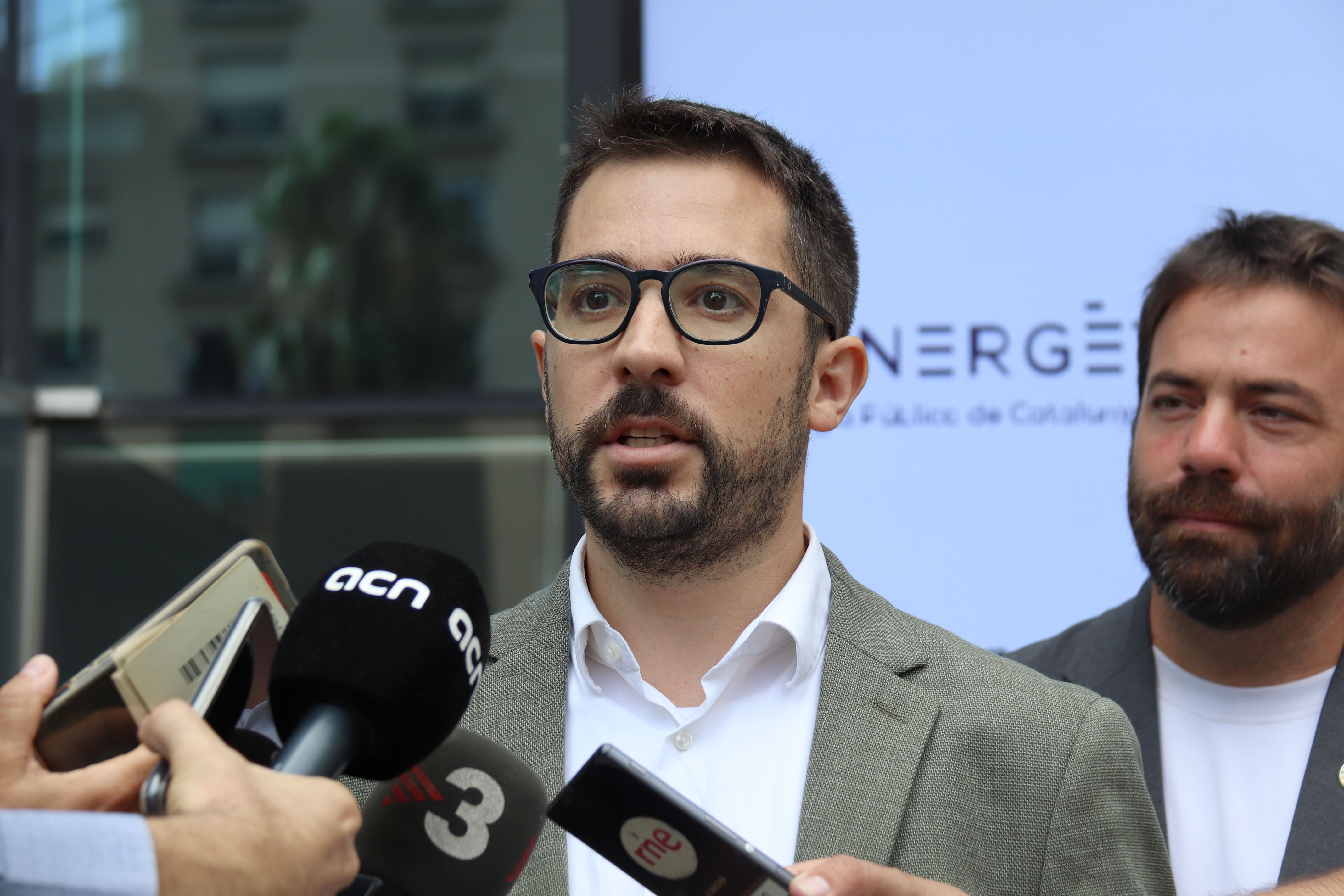 El director general de l'Energètica, Dani Pérez, en una atenció als mitjans | ACN