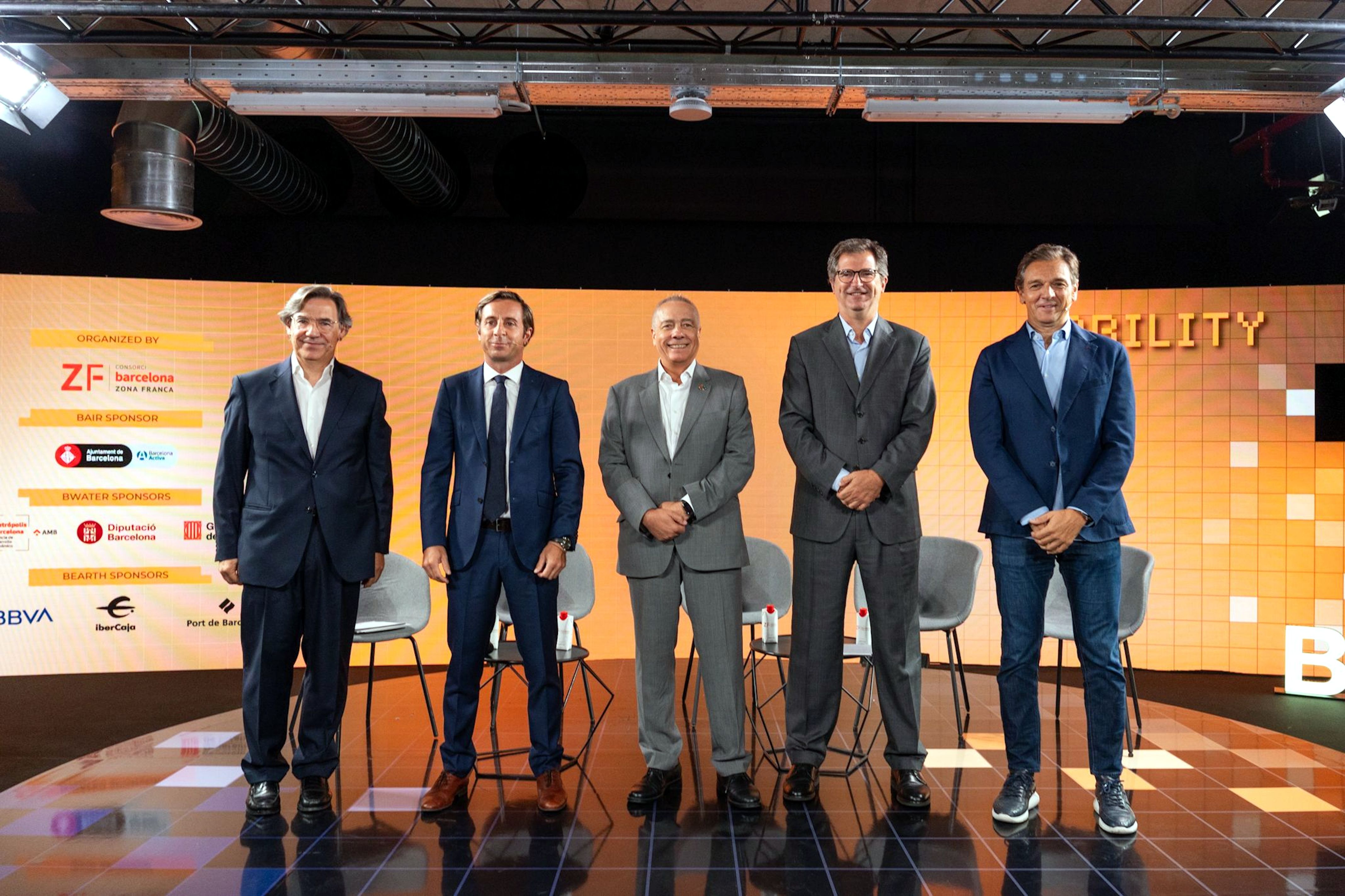 Carles Soler (QEV), Ignacio García-Cuenca (Goodman), Pere Navarro (CZFB), Joan Roca (RocaJunyent) i Carlos Sotelo (Silence) | ACN