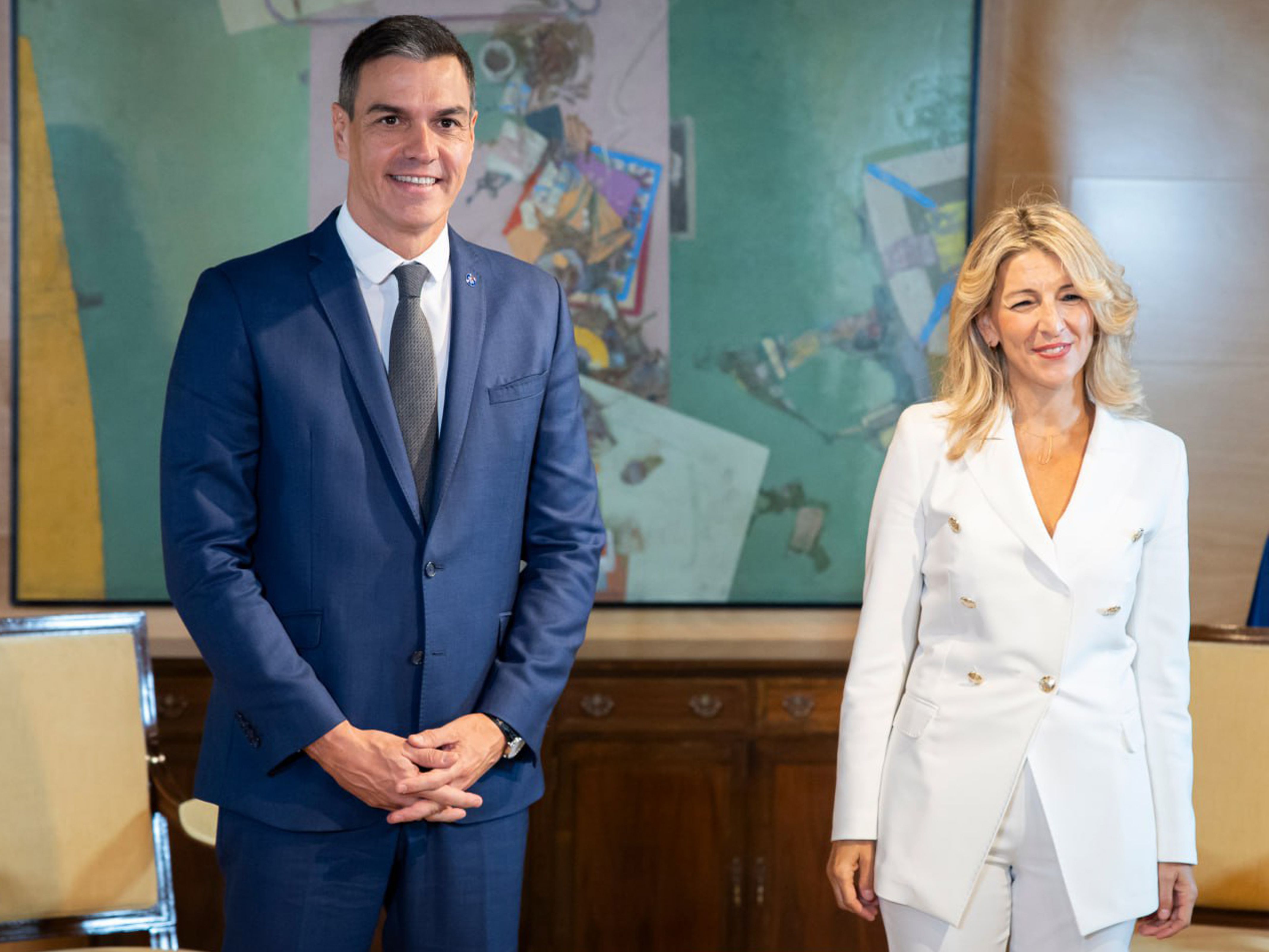 Imagen conjunta de Pedro Sánchez y Yolanda Díaz | Congreso de los Diputados