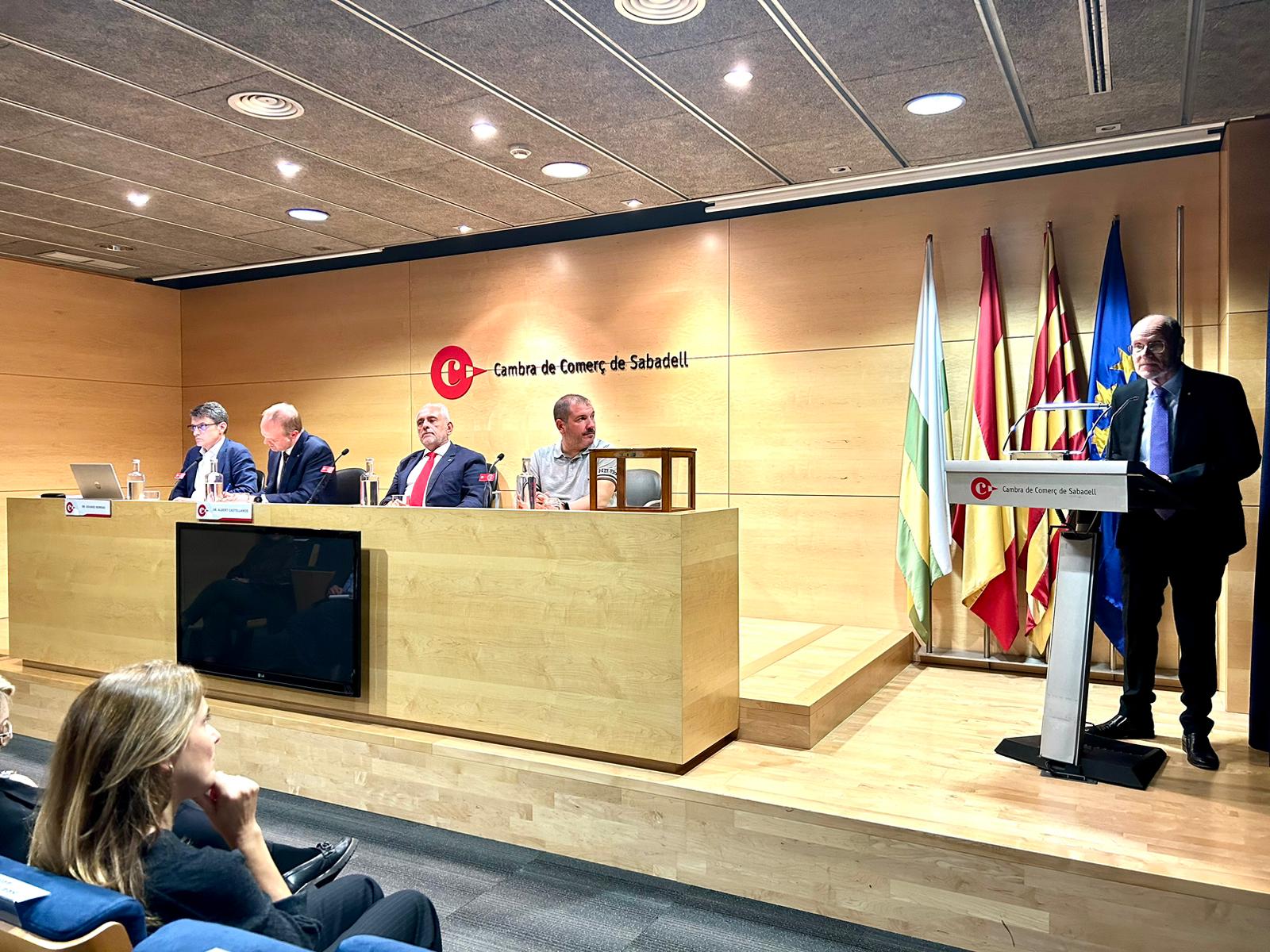 Ramon Alberich elegit per unanimitat president de la Cambra de Sabadell | Cedida