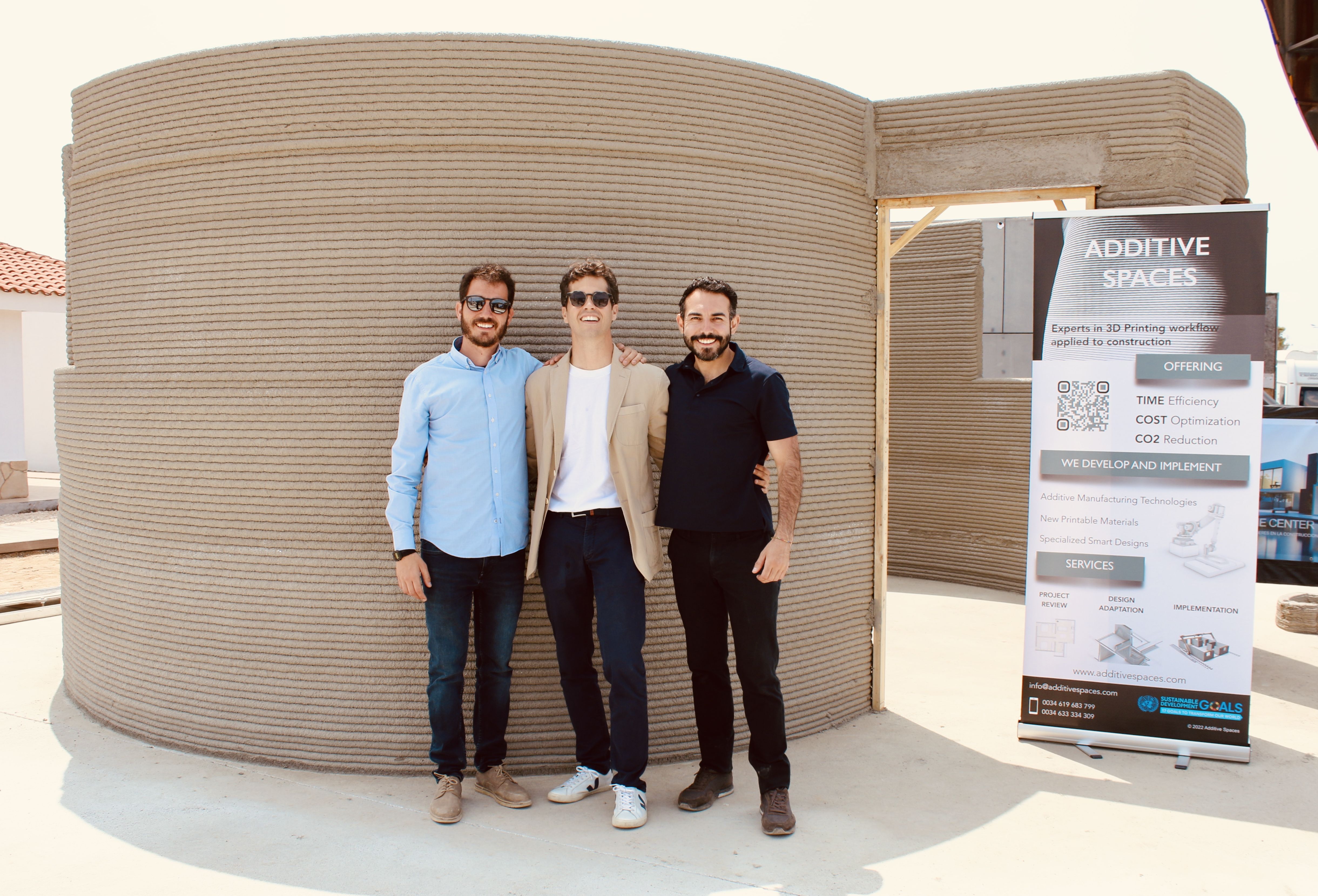 Jaume Saura, Jesus Subirana y Alejandro Cavazos, cofundadores de Additive Spaces | Cedida