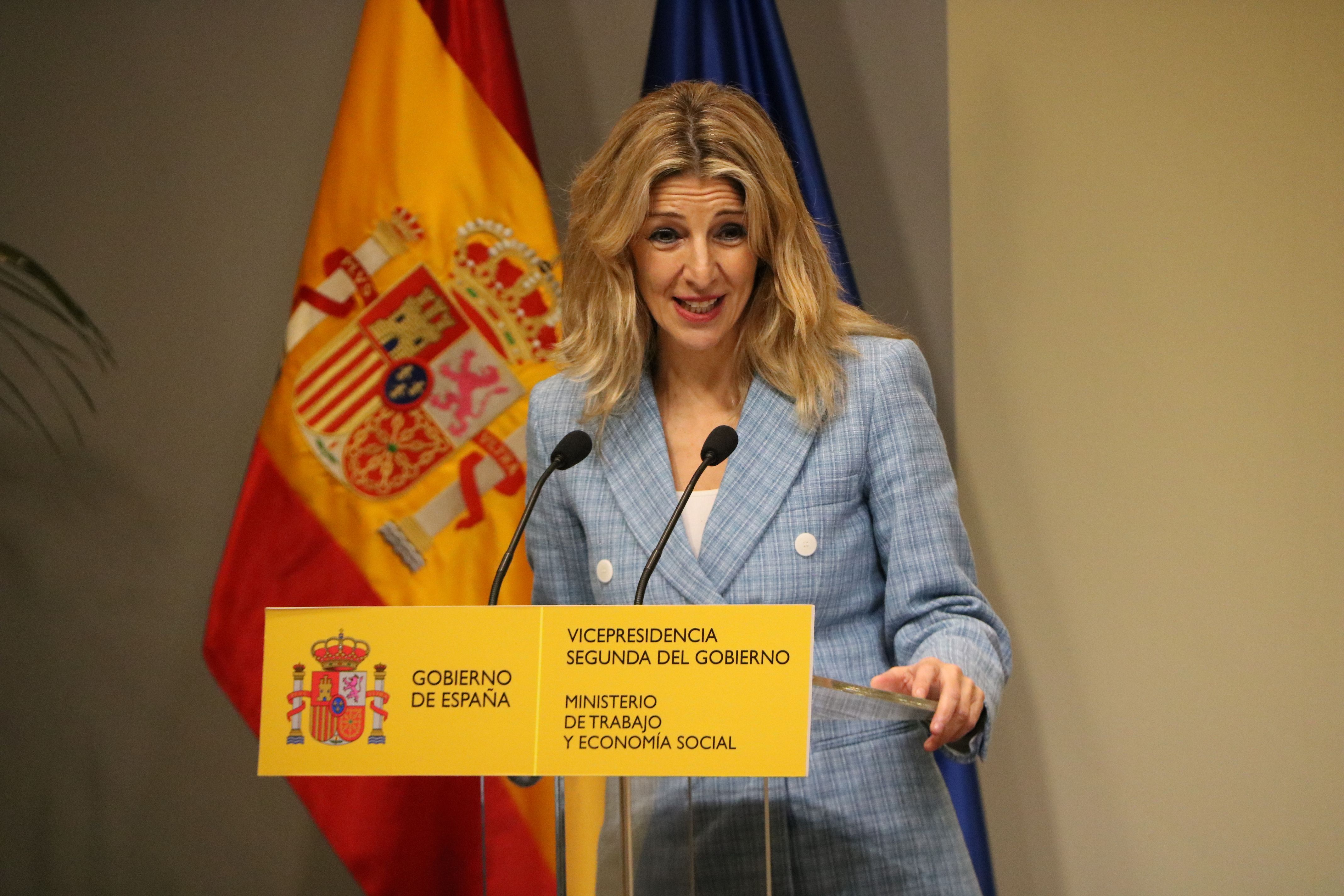 La vicepresidenta segona del govern espanyol i ministra de Treball, Yolanda Díaz | ACN