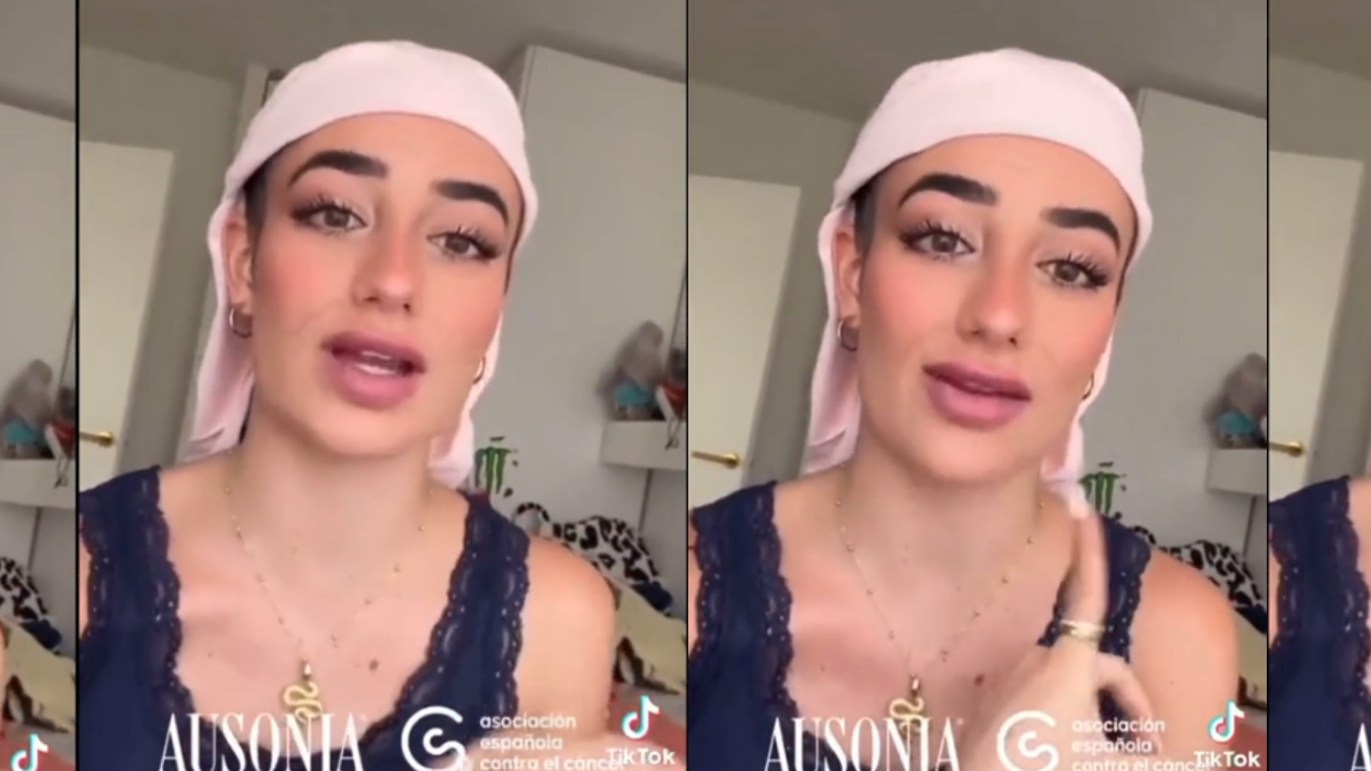 Campanya que va fer la influencer Lola Lolita en col·laboració amb la marca Ausonia, amb motiu del dia mundial del càncer de mama | Tiktok