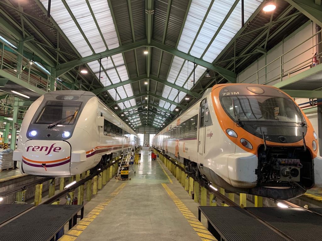 Renfe invertirá 167 millones de euros en toda España para realizar un mantenimiento preventivo e integral del material ferroviario | Cedida