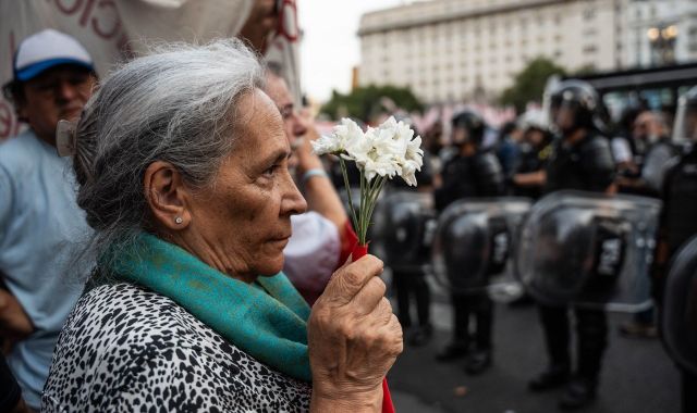 Protestes a Argentina contra les actuacions de Milei durant el febrer de 2024 | EP