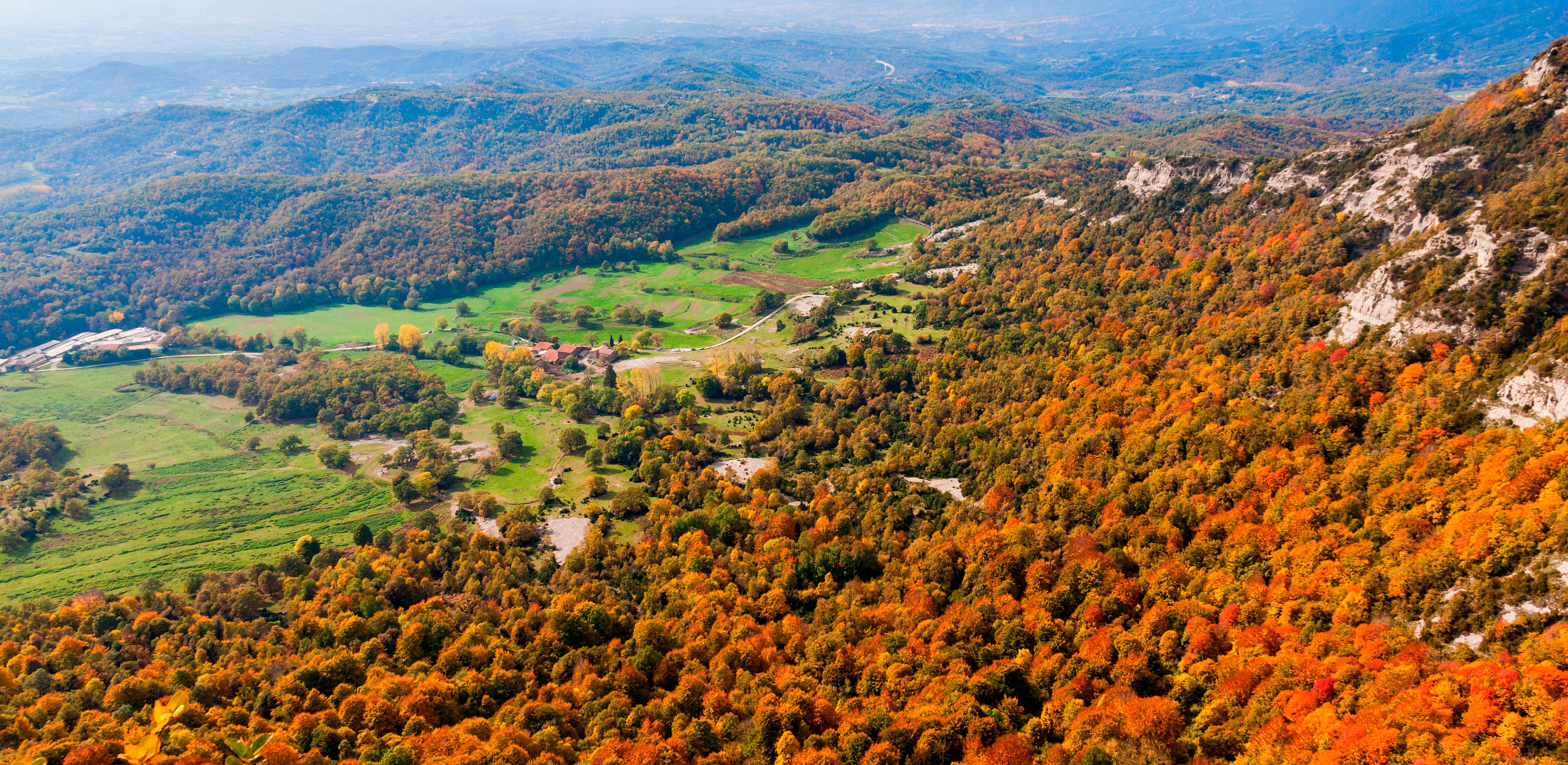 La Garrotxa des de l'aire | Cedida