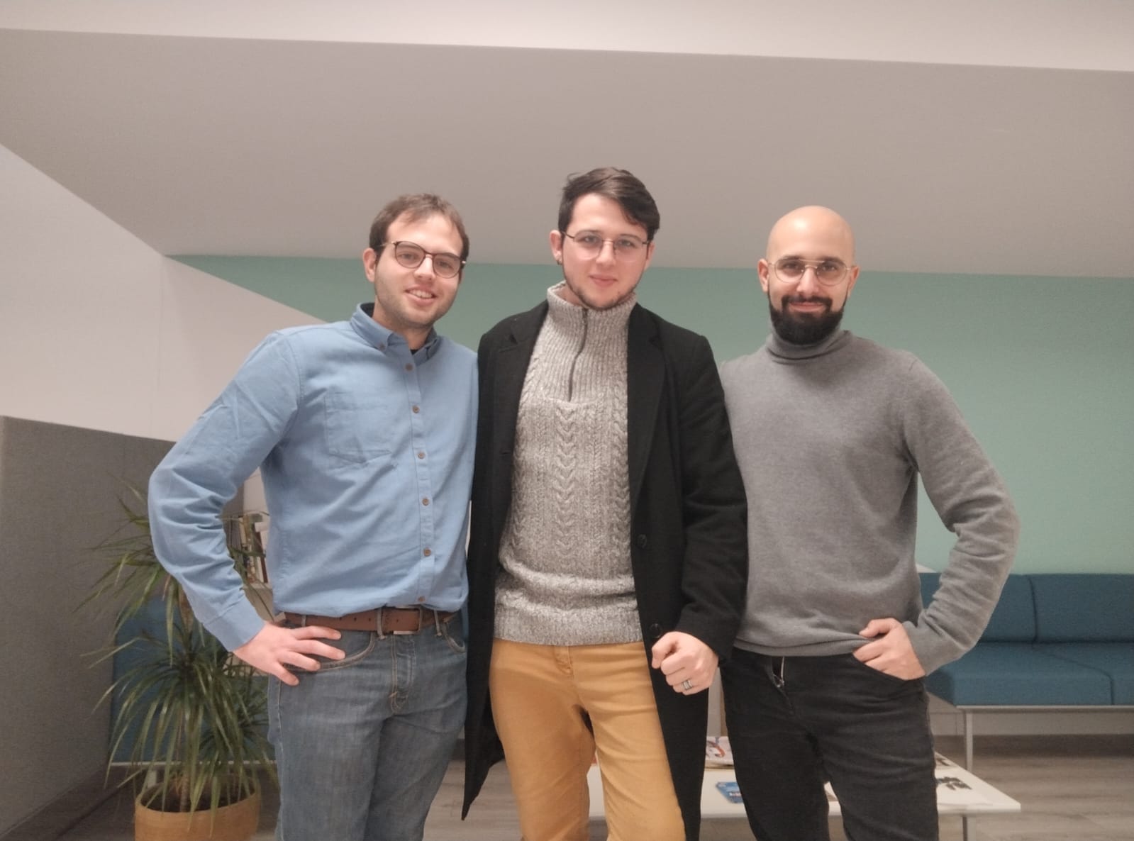 Eric Garcia, Martí de Ferrer i Joel Perez, fundadors de PlayComp | Cedida