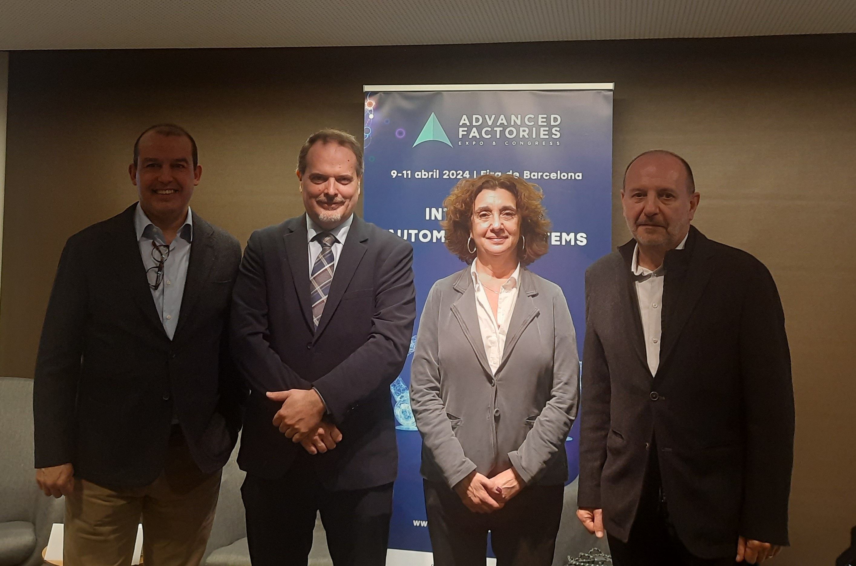 Albert Planas (AF), Joan Romero (Acció), Montse Basora (Barcelona Activa) y Salvador Giró (AER) | Cedida