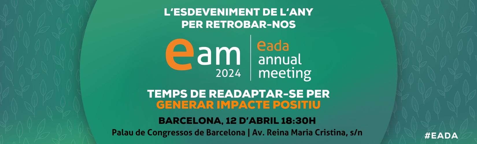 L'Eada Annual Meeting 2024 (EAM) se celebrarà el 12 d'abril de 2024 | Cedida