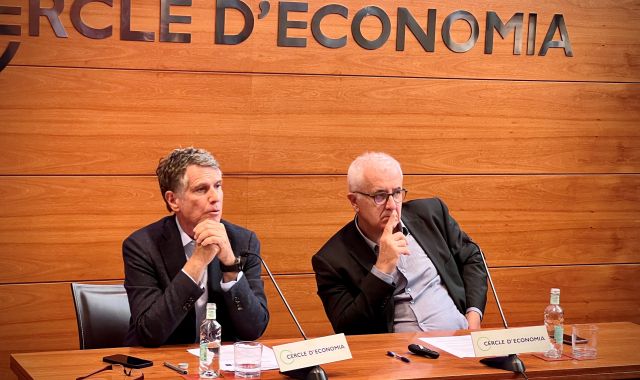 El president del Cercle d’Economia Jaume Guardiola i del director general del Cercle d’Economia Miquel Nadal | Cedida