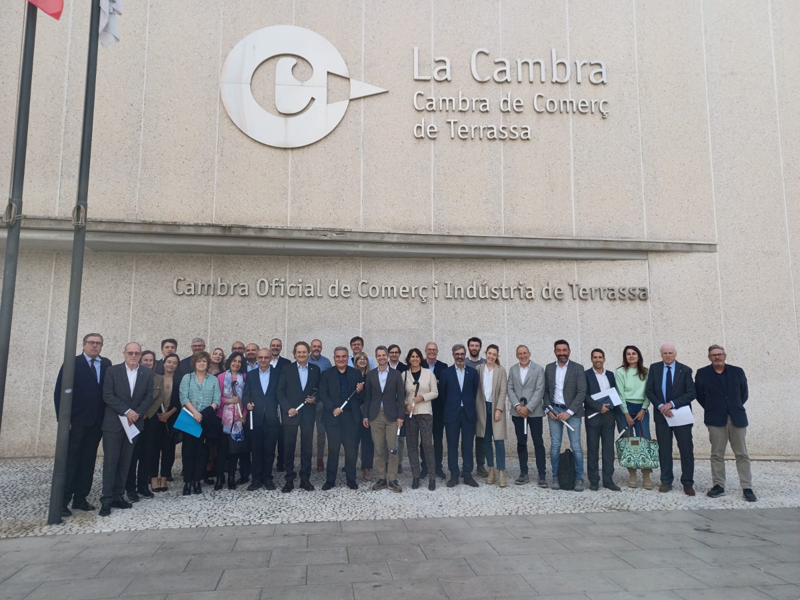 Els membres dels Comitès Executius de les Cambres de Comerç, reunits a la Cambra de Terrassa | Cedida