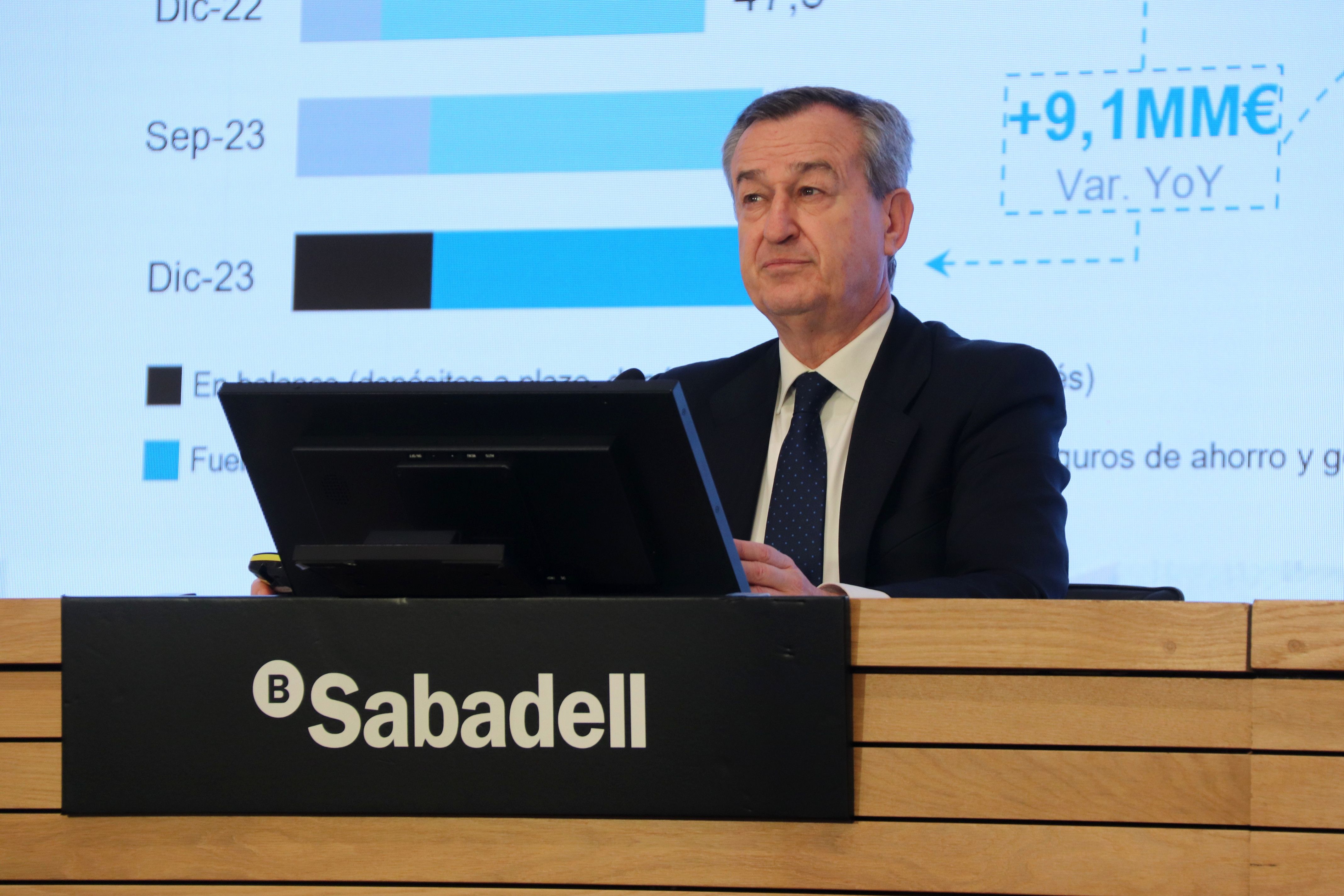 El consejero delegado de Banc Sabadell, César González-Bueno | ACN