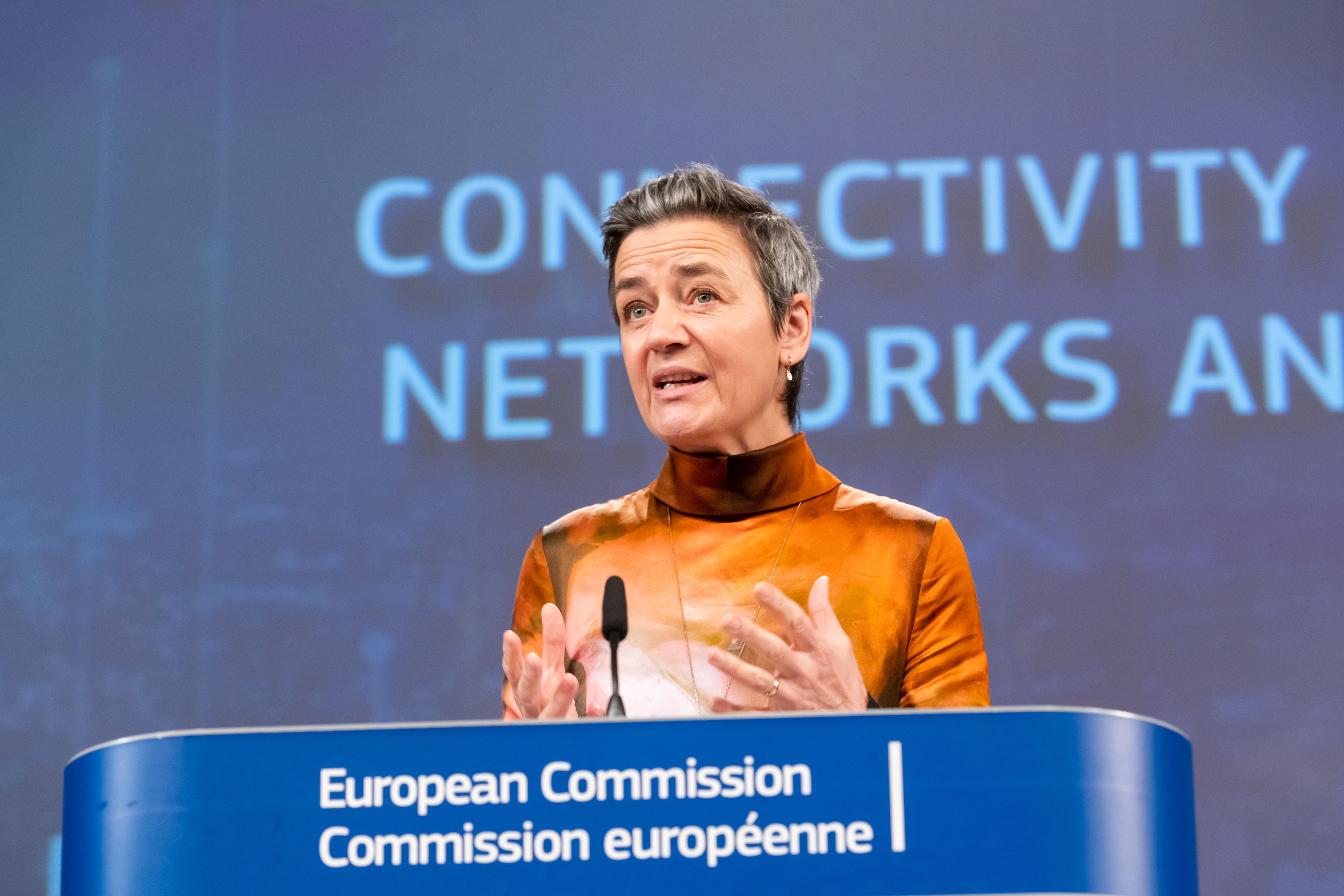 La vicepresidenta de la Comisión Europea, Margrethe Vestager | ACN