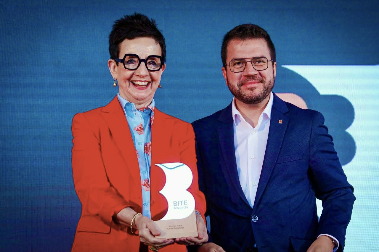 Carme Ruscalleda rep el ‘Premi Bite honory award’ a la difusió de la cultura culinària catalana