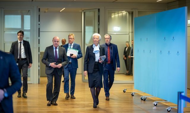 Luis De Guindos i Christine Lagarde a la reunió d'abril del BCE | BCE