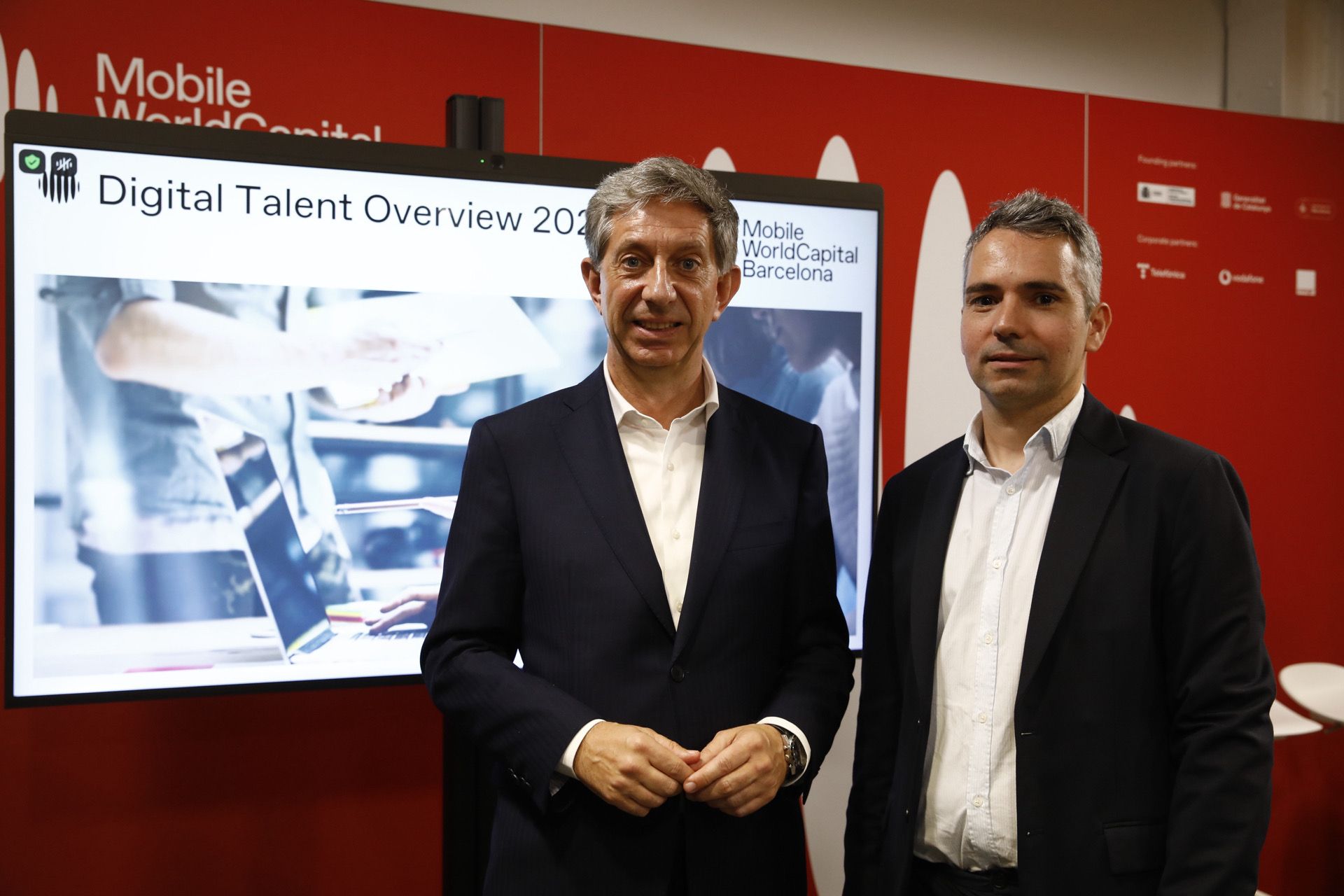 Francesc Fajula y Jordi Arrufí, en la presentación del informe 'Digital Talent Overview' | Cedida