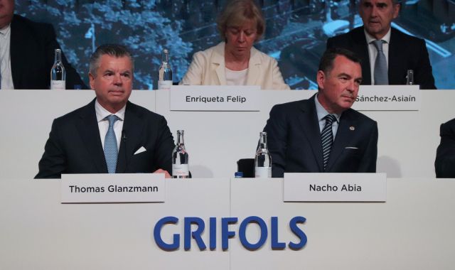 El president executiu de Grifols, Thomas Glanzmann; i el conseller delegat, Nacho Abia | ACN / Maria Asmarat