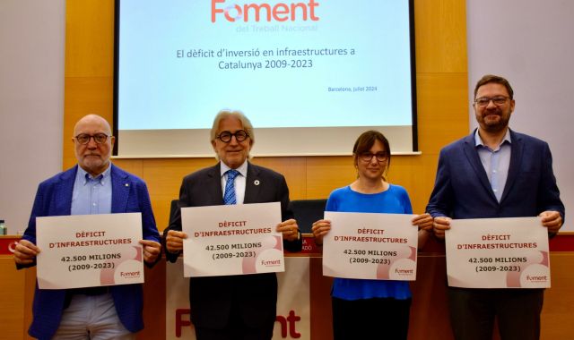 <apertium-notrans>Fomento del Trabajo</apertium-notrans> denuncia que el déficit continuado y creciendo en infraestructuras frena el crecimiento económico de | Catalunya Cedida