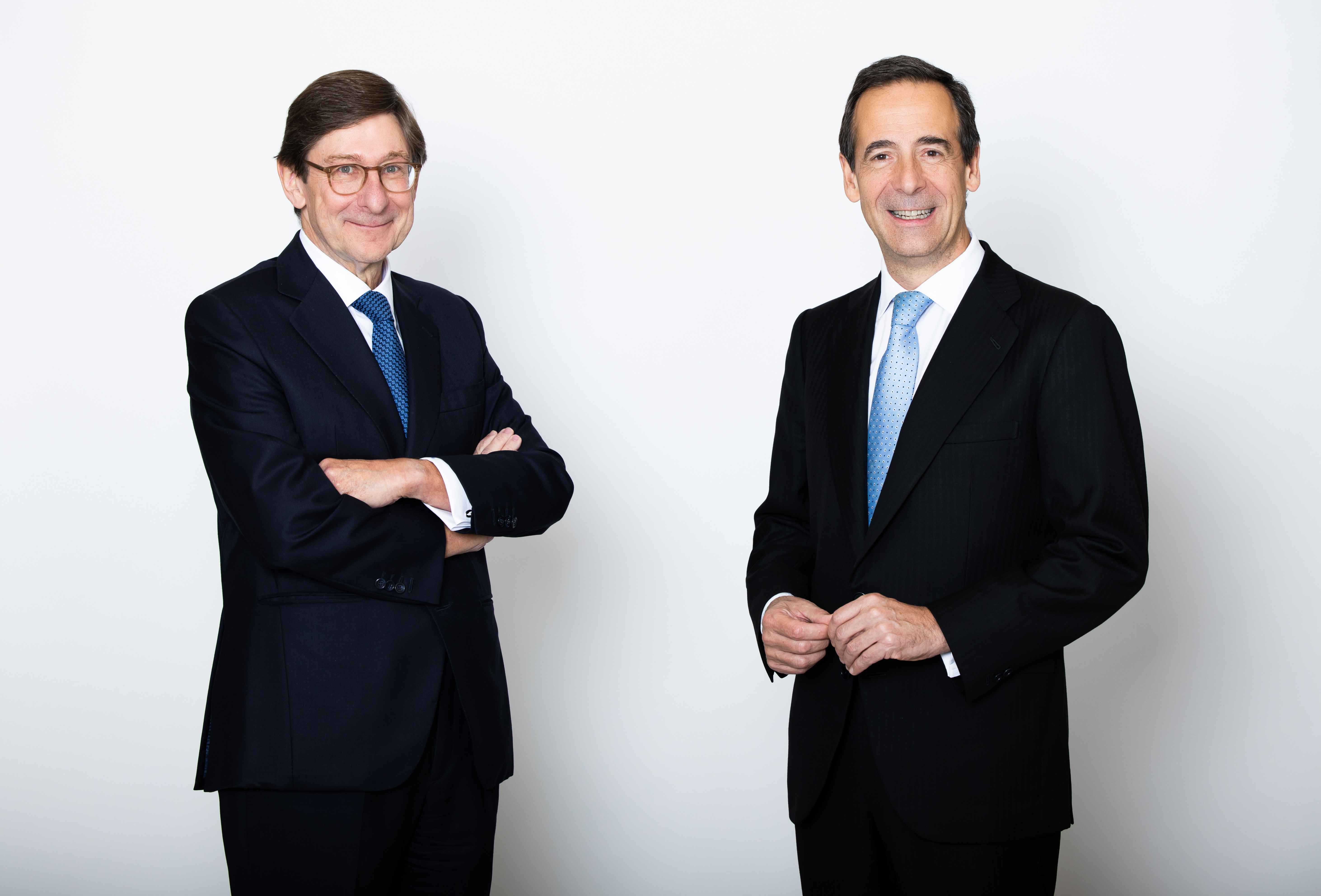 José Ignacio Goirigolzarri, president de CaixaBank, i Gonzalo Gortázar, conseller delegat de l’entitat | CaixaBank