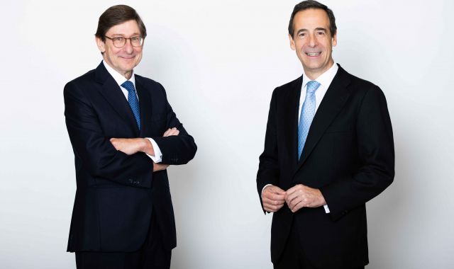 José Ignacio Goirigolzarri, president de CaixaBank, i Gonzalo Gortázar, conseller delegat de l’entitat | CaixaBank