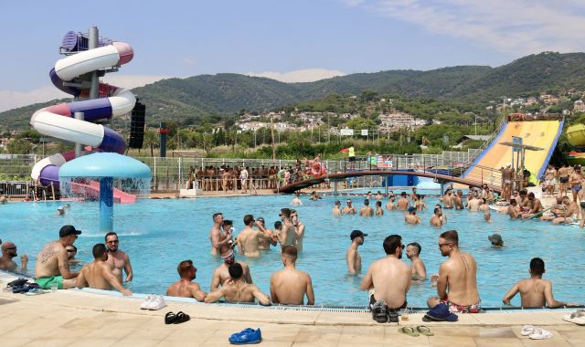 Una de les piscines principals d'Illa Fantasia durant el Water Day Park | ACN