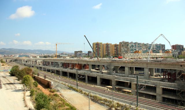 Vista aèria de la futura estació de La Sagrera | ACN