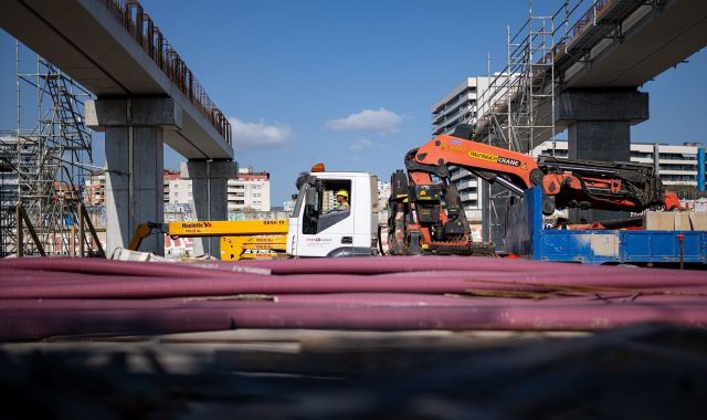 Obres a l'estació de la Sagrera durant l'agost de 2024 | EP