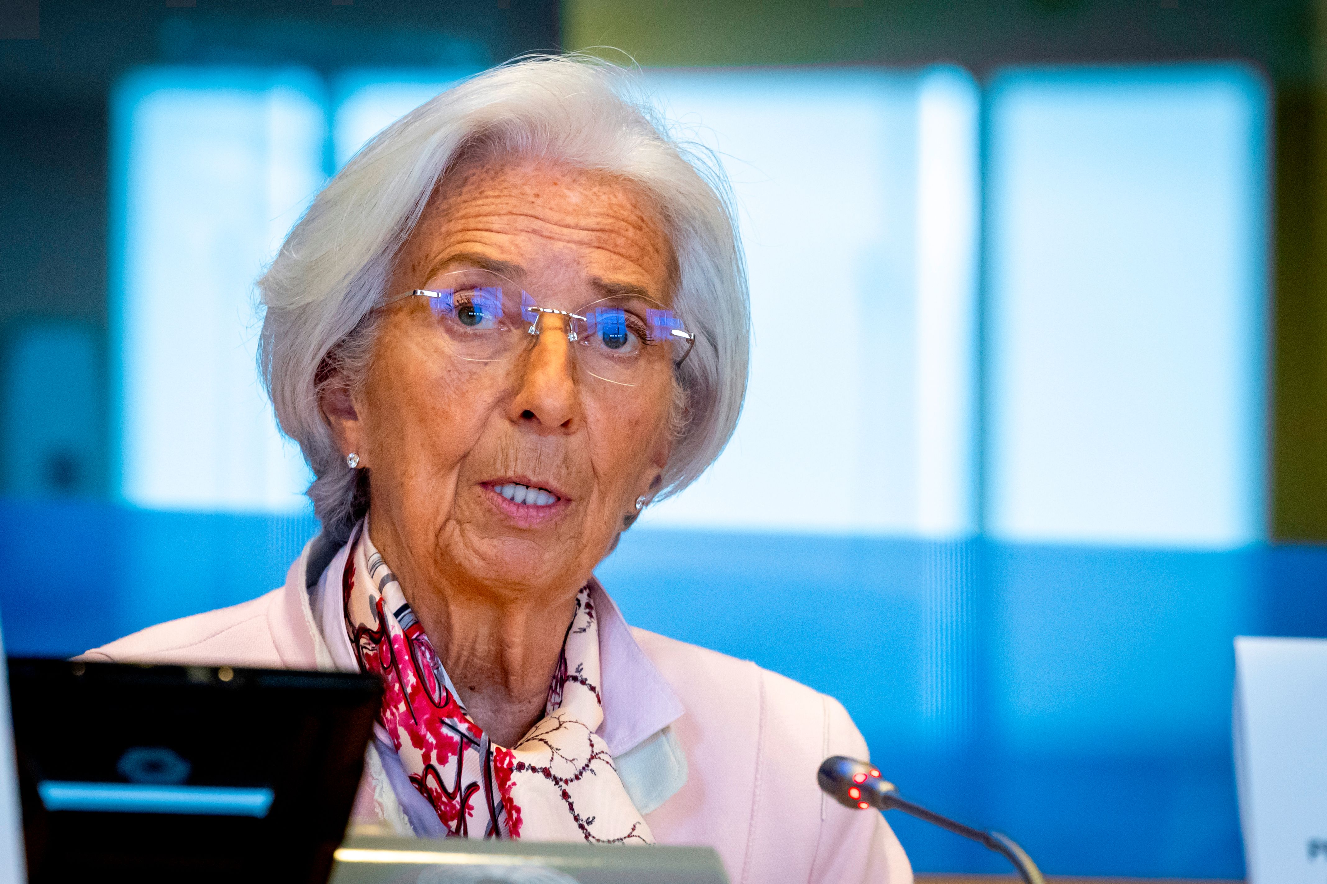 La presidenta del Banc Central Europeu (BCE), Christine Lagarde, durant un diàleg amb el comitè d'Afers Econòmics i Monetaris del Parlament Europeu | ACN