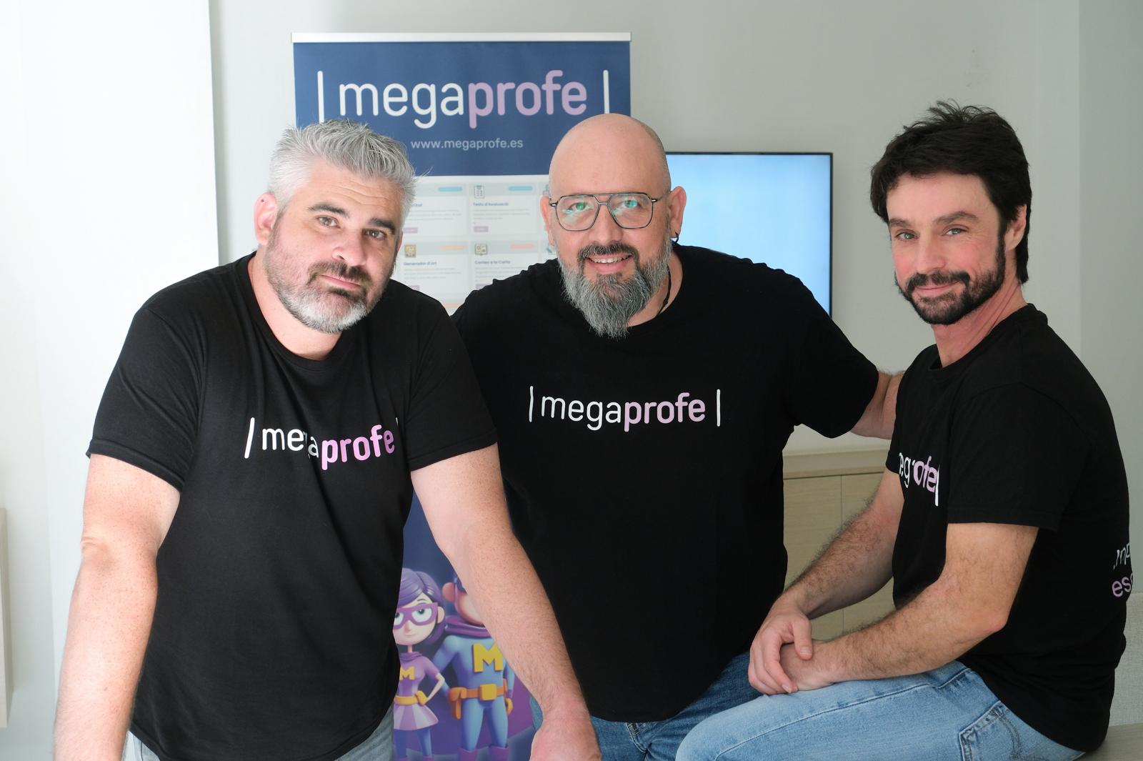 L’equip de Megaprofe format pel Pau Yanes, José Antonio Tamayo i Vicenç Yll | Cedida