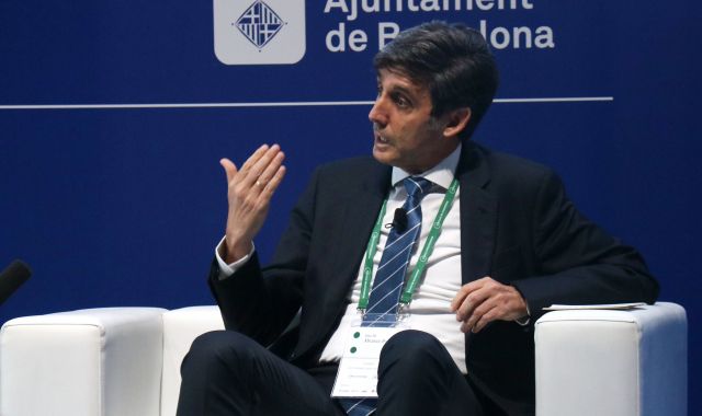 José María Álvarez-Pallete, expresident executiu de Telefónica, en una intervenció al Cercle d'Economia | ACN