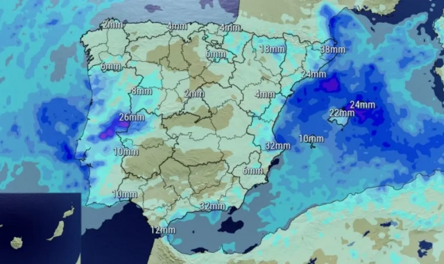 Mapa de la previsió del temps per al proper cap de setmana a Espanya | AEMET