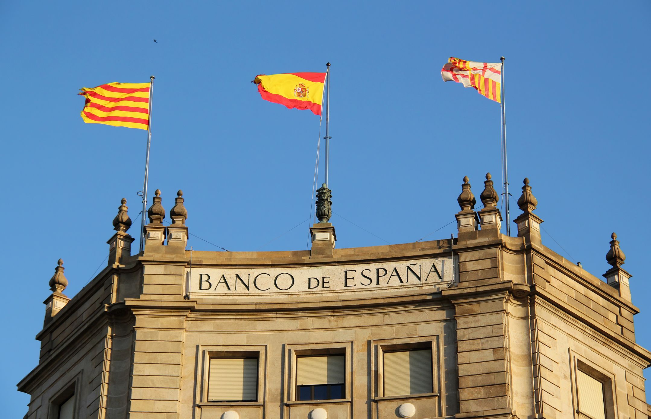 Edificio del Banco de España en Barcelona | iStock