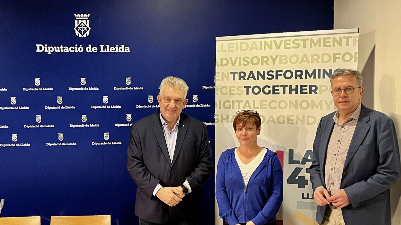 Jaume Saltó (Cambra de Comerç de Lleida), Teresa Botargues (Diputació de Lleida) i Joan Talarn (Diputació de Lleida) | Cedida