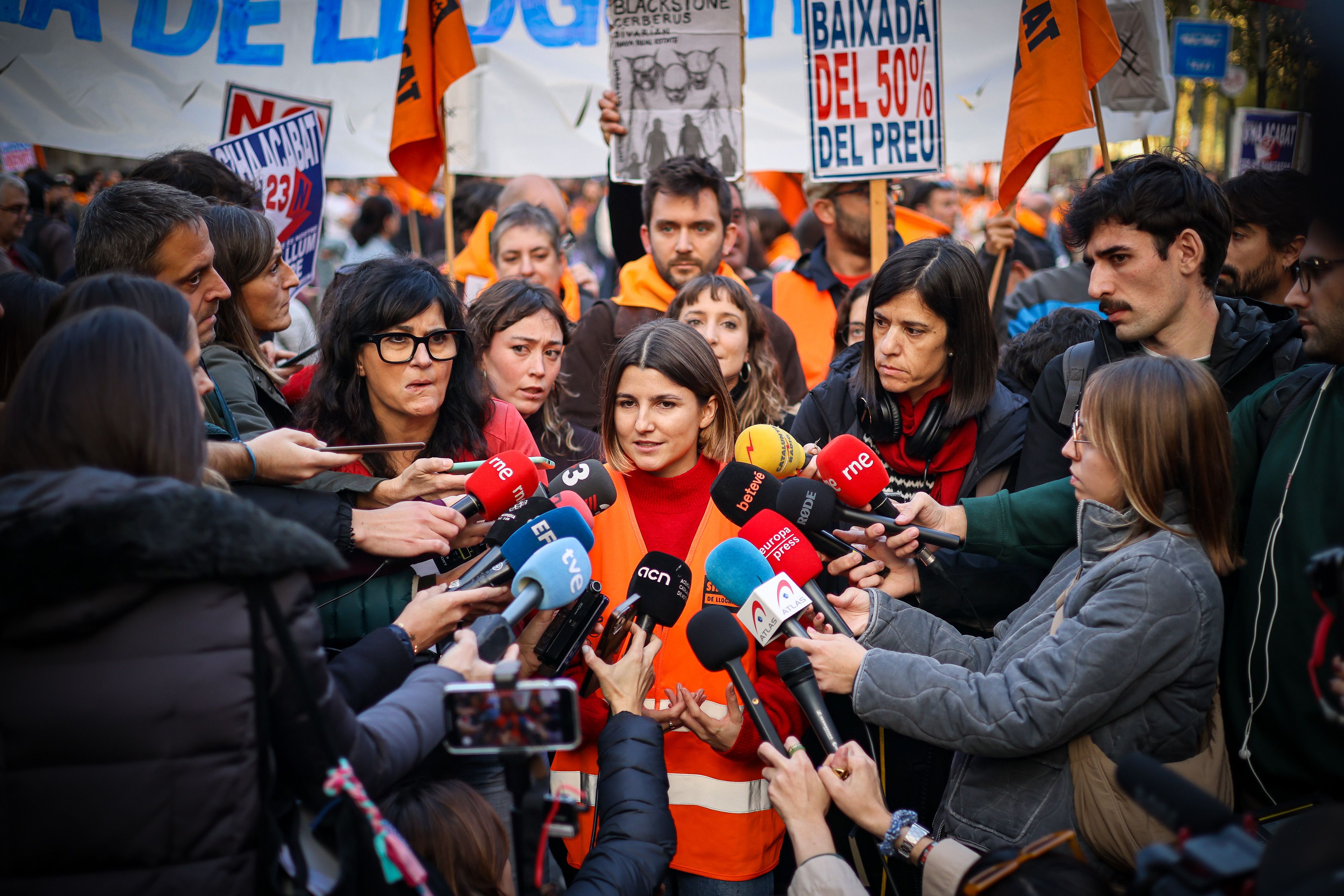 El Sindicat de Llogateres a la manifestació convocada a Barcelona