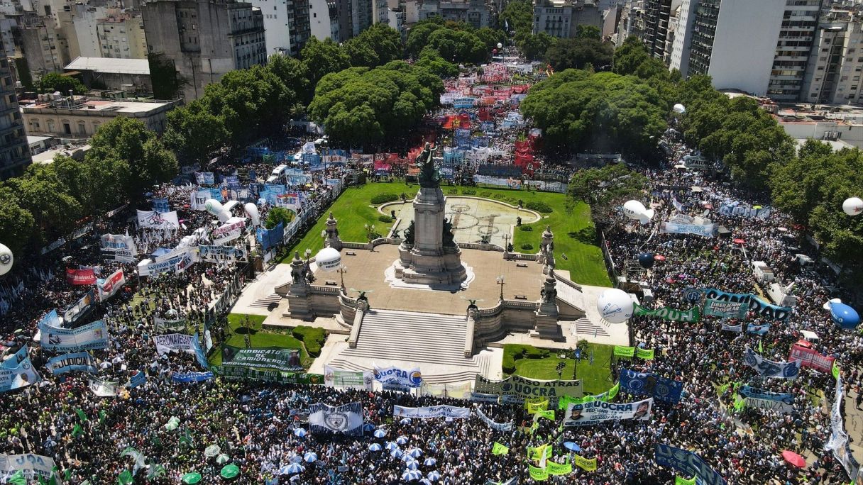 Diverses protestes a Argentina durant el gener de 2024 contra el govern de Milei | EP