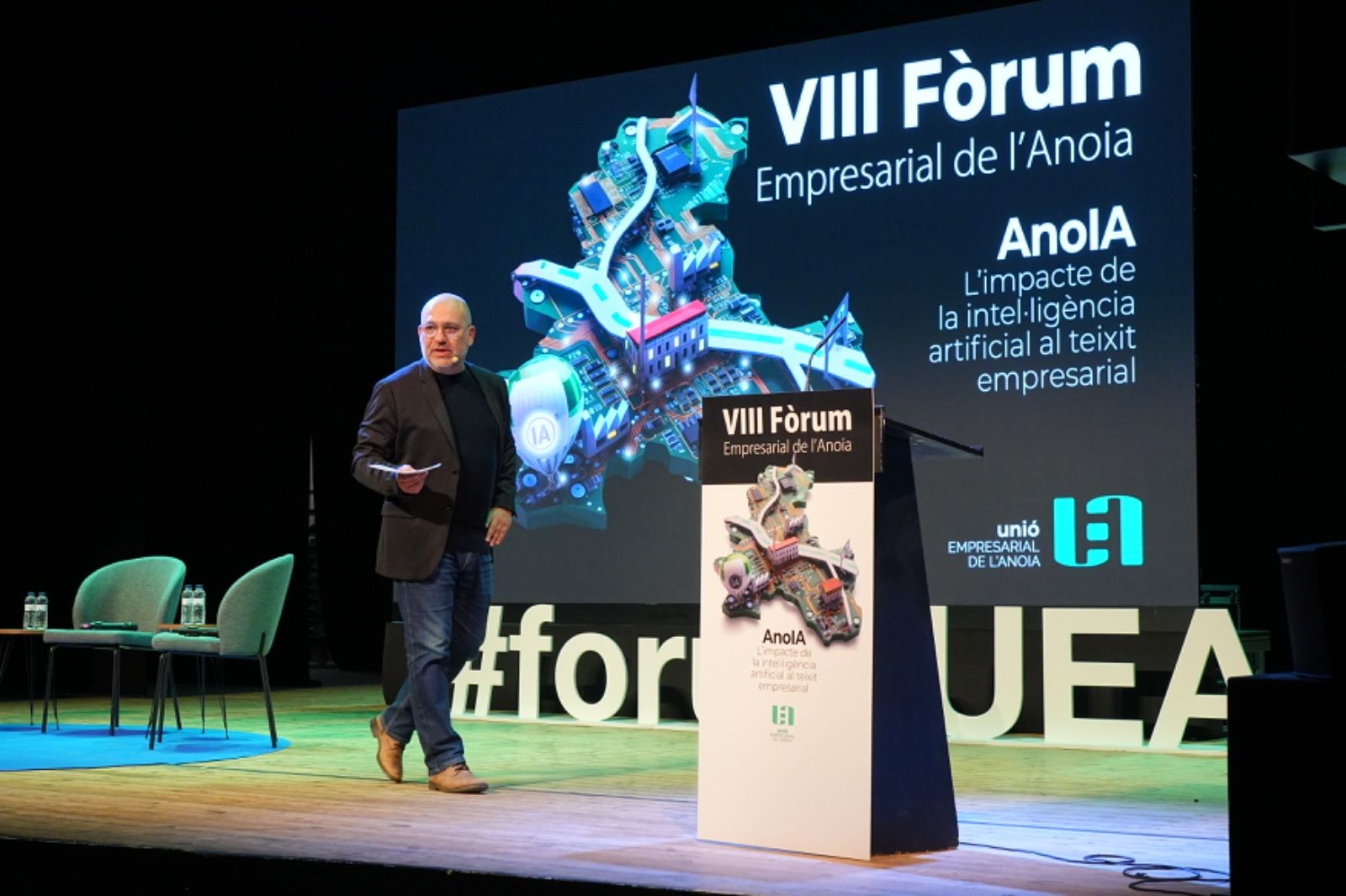 Josep M. Ganyet, en el VIII 'Fòrum Empresarial de l'Anoia' | Cedida