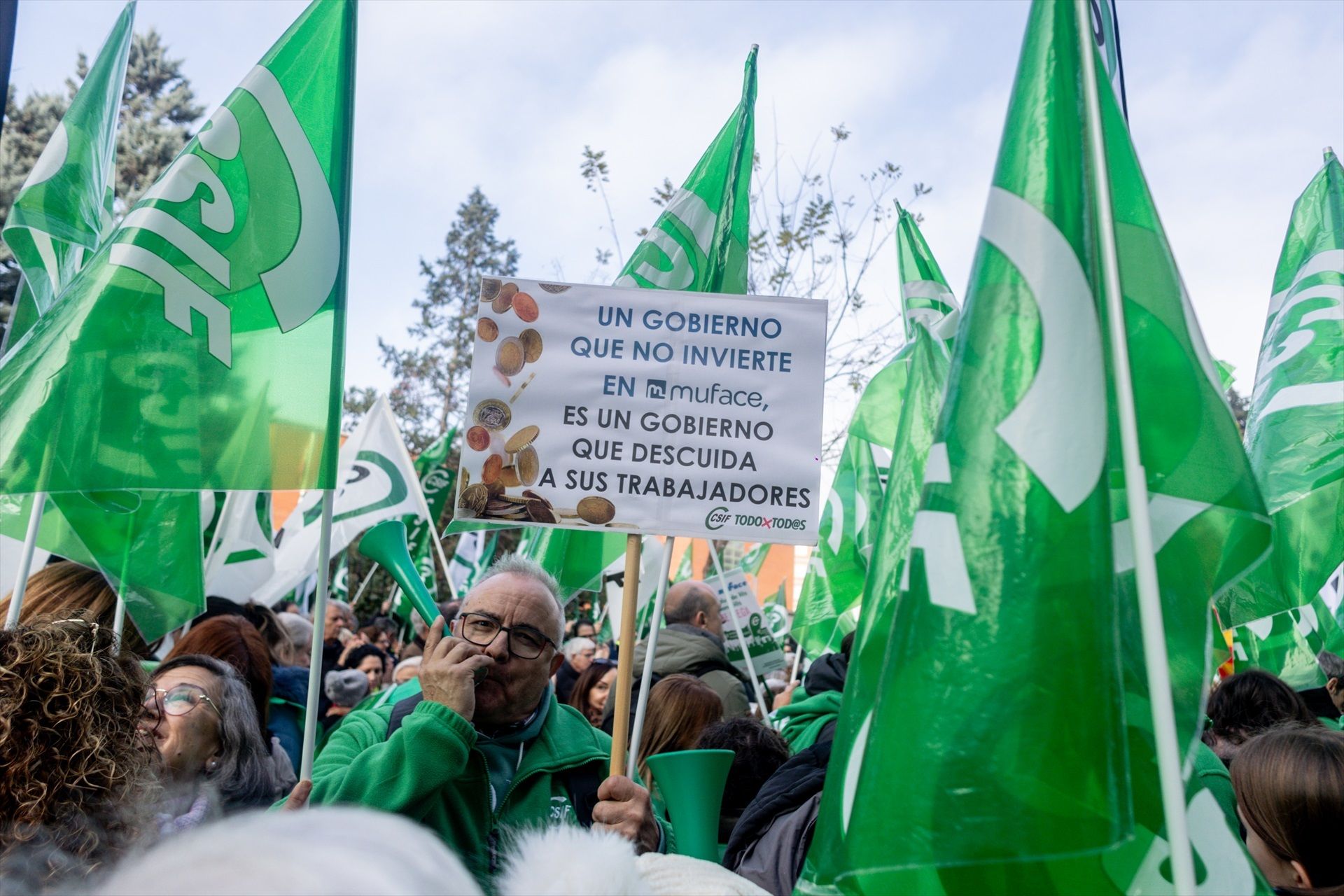 Entre 35.000 y 50.000 funcionarios se mobilizaron el pasado sábado en Madrid | EP