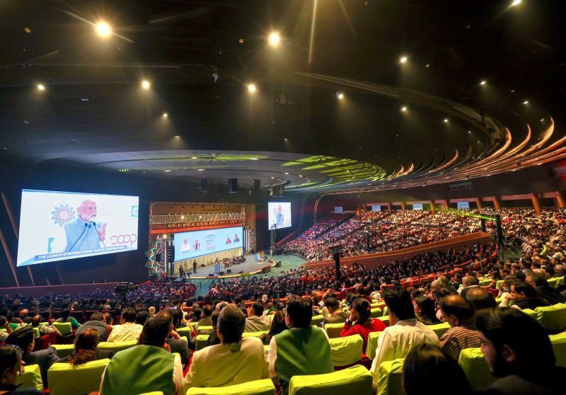 Conferencia y Asamblea General de Cooperativas Globales de la ICA, en Nueva Delhi, India, donde se presentó el Año Internacional de las Cooperativas (IYC) de las Naciones Unidas 2025 | Cedida