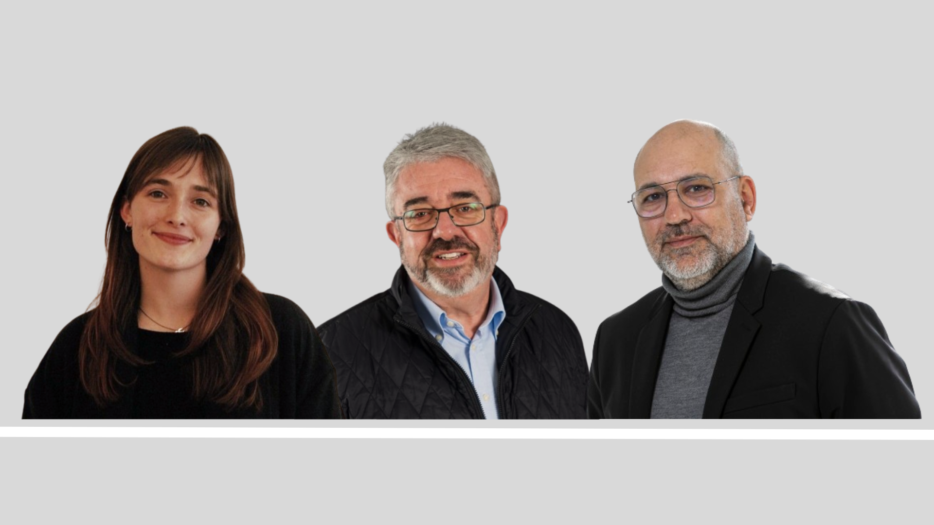 Ariadna Romans, Xavier Roig y josep M. Ganyet, opinadores de VIA Empresa